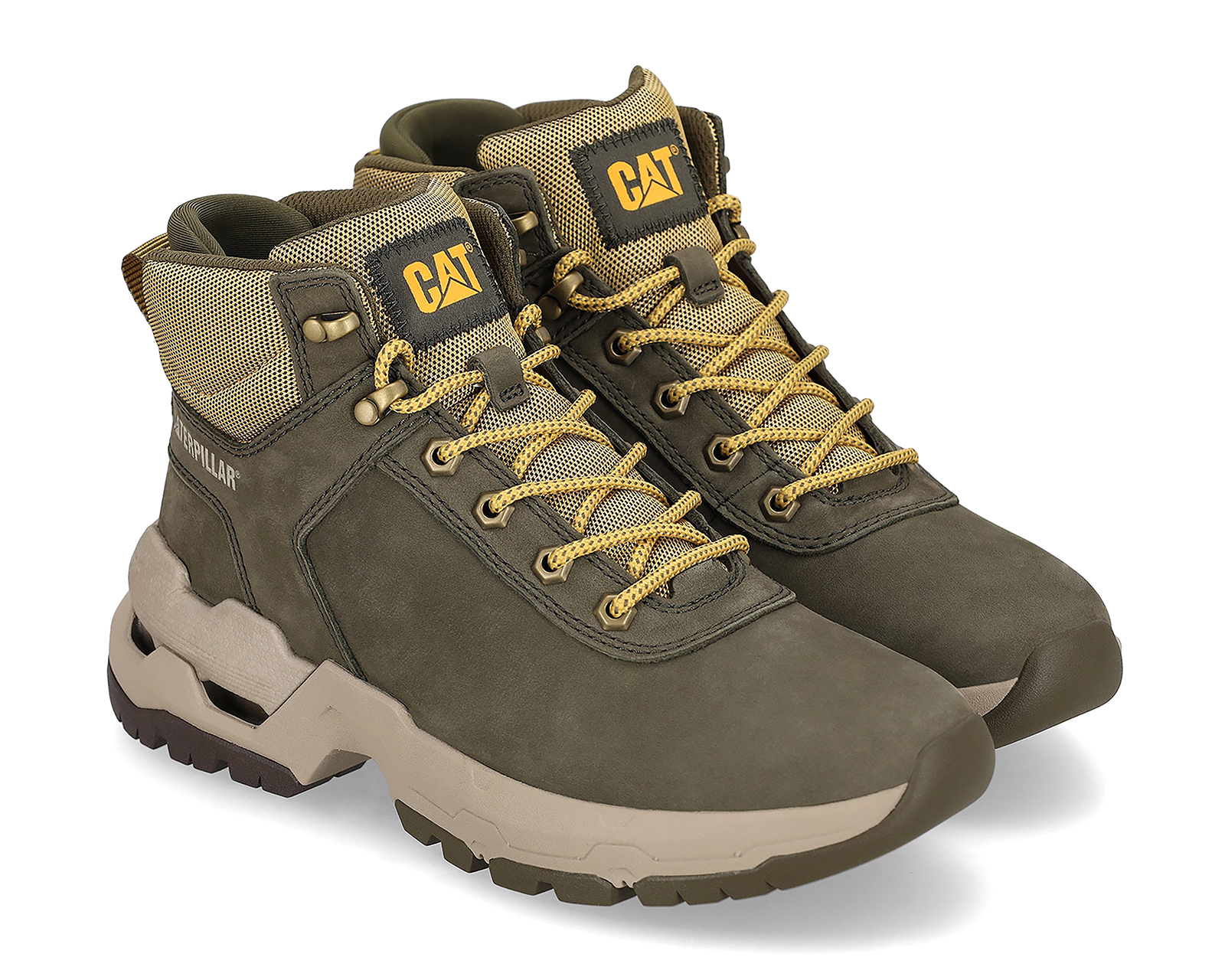 Foto 2 pulgar | Foto 1 | Botas Outdoor CAT de Piel para Hombre