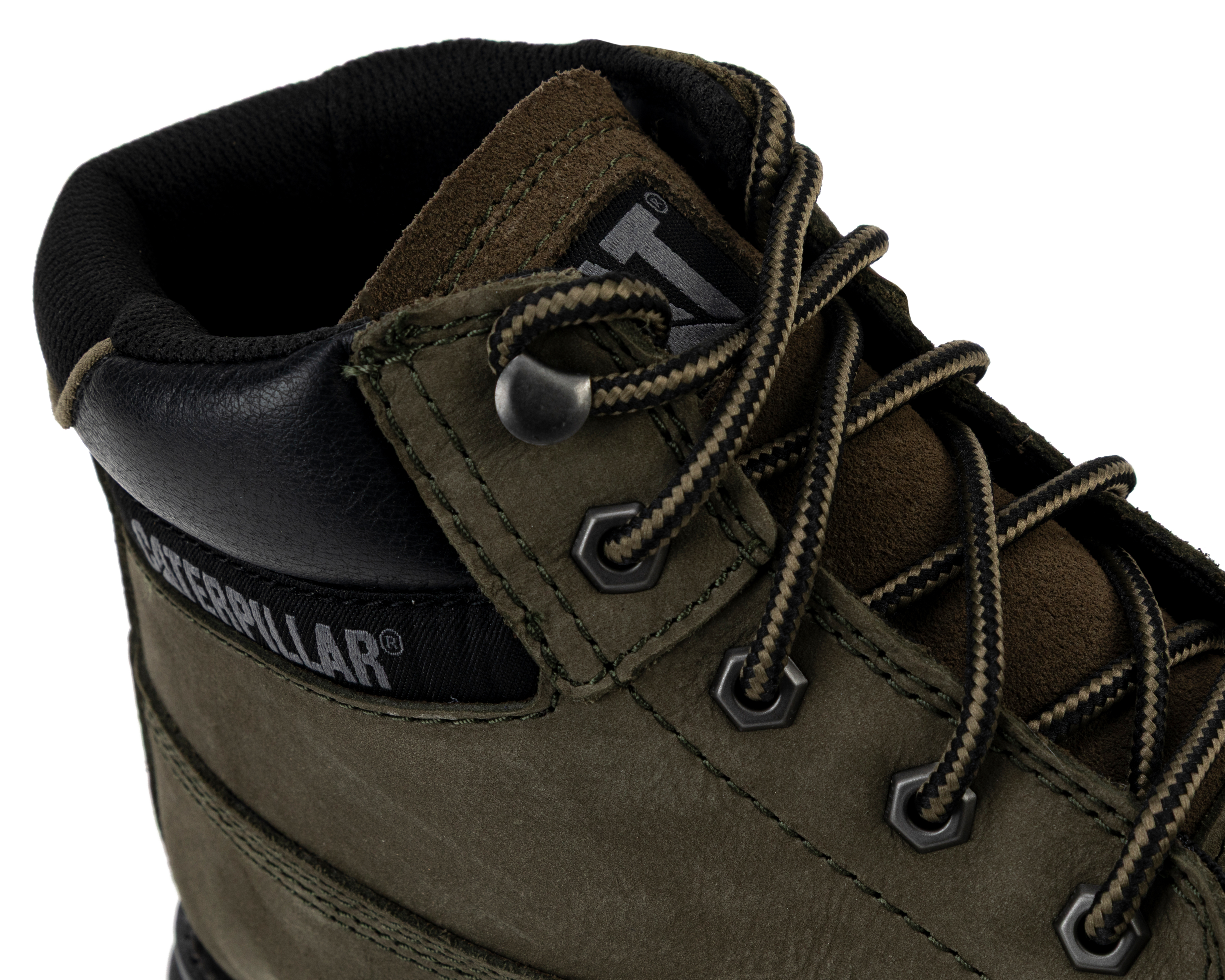 Foto 6 | Foto 6 | Botas Casuales CAT Parsue Dark Olive de Piel para Hombre