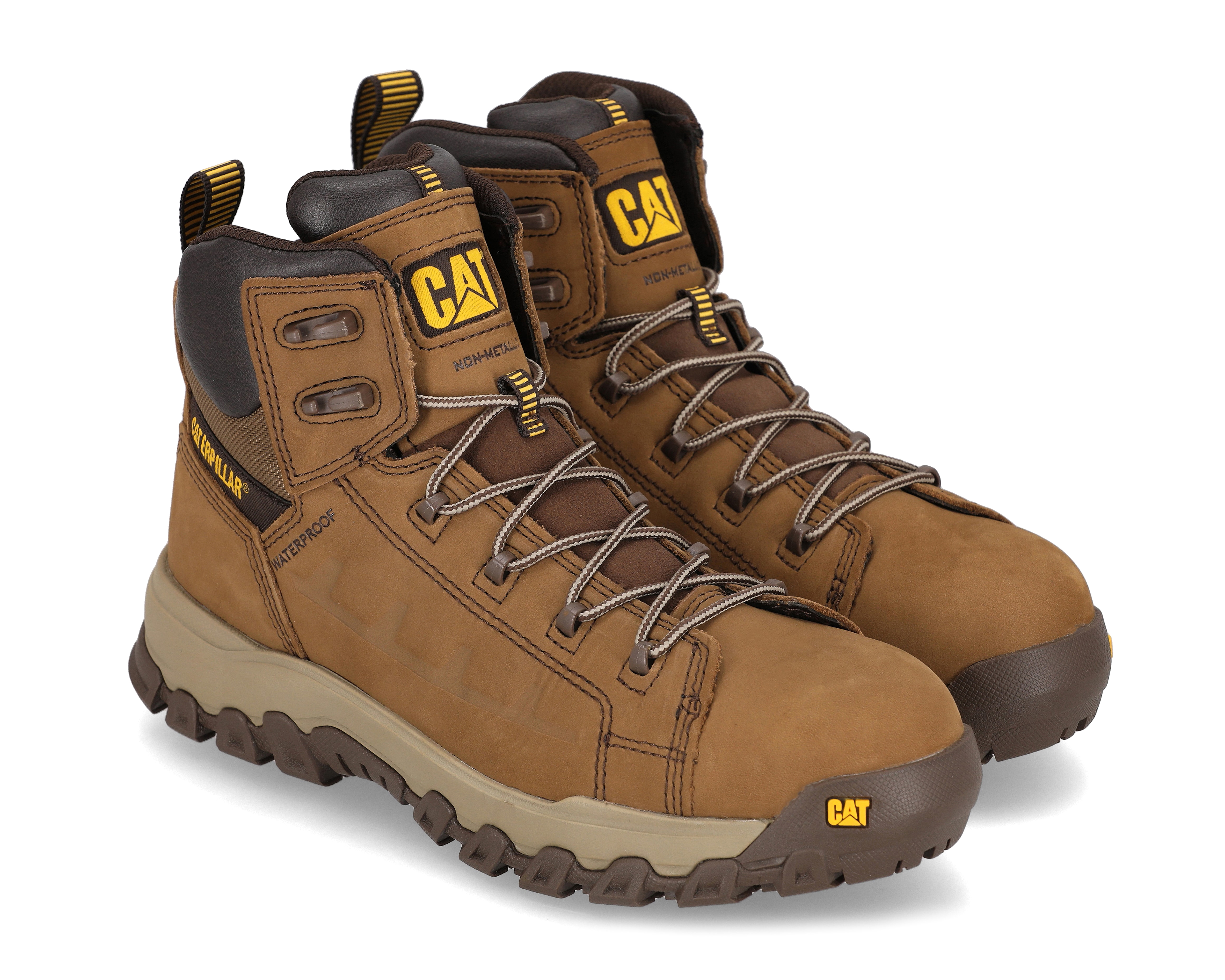 Foto 1 | Foto 1 | Botas de Trabajo CAT de Piel Threshold Rebound WP para Hombre Certificada