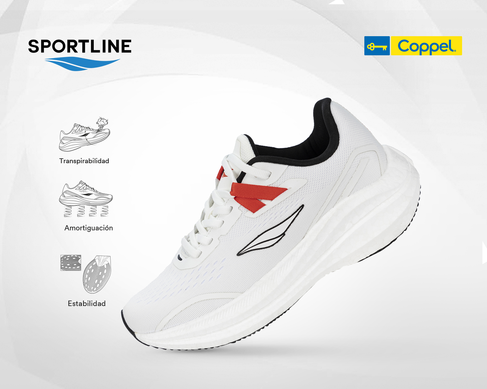 Foto 7 | Foto 7 | Tenis para Correr Sportline para Mujer