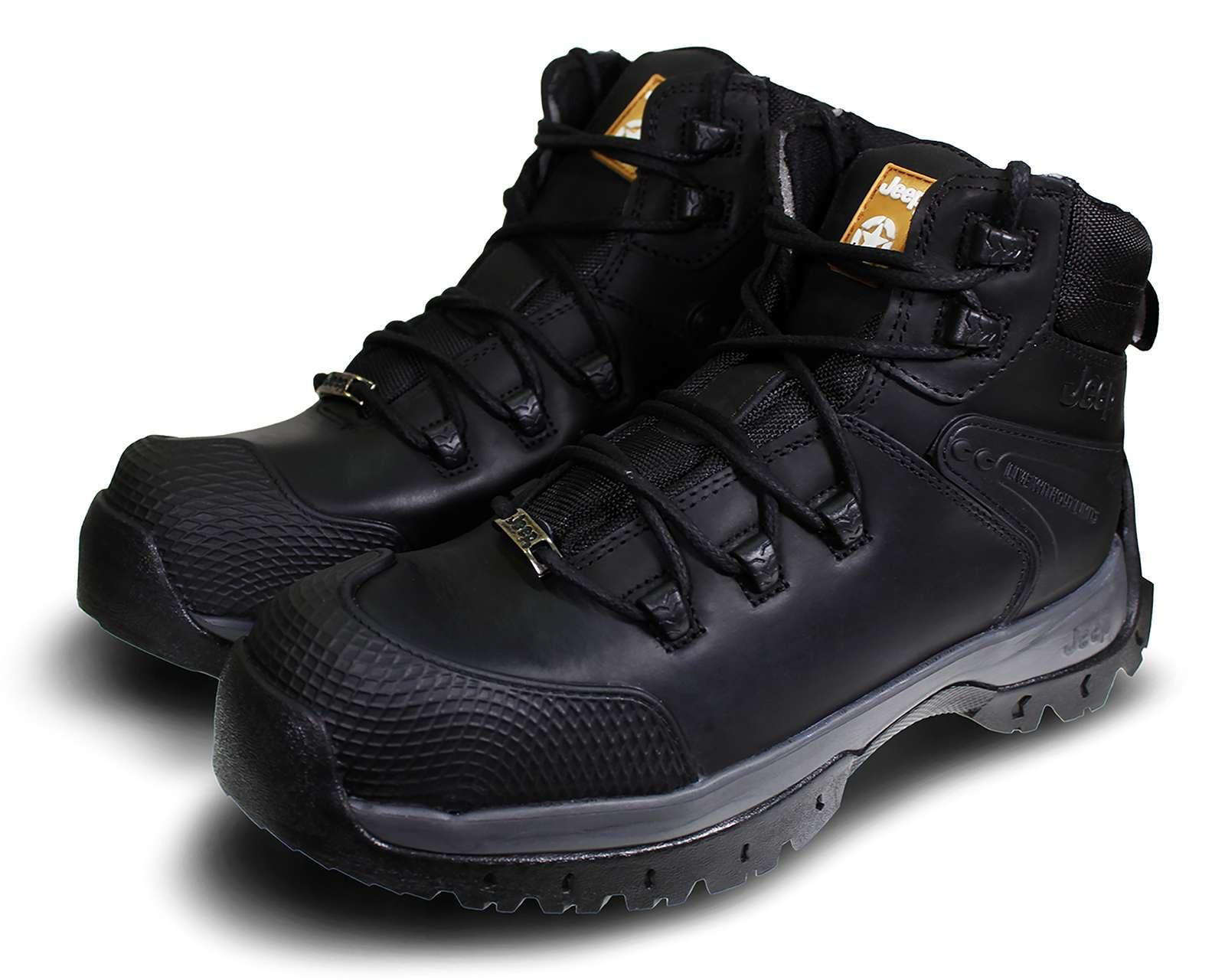 Foto 2 pulgar | Foto 1 | Botas de Trabajo Jeep de Piel para Hombre