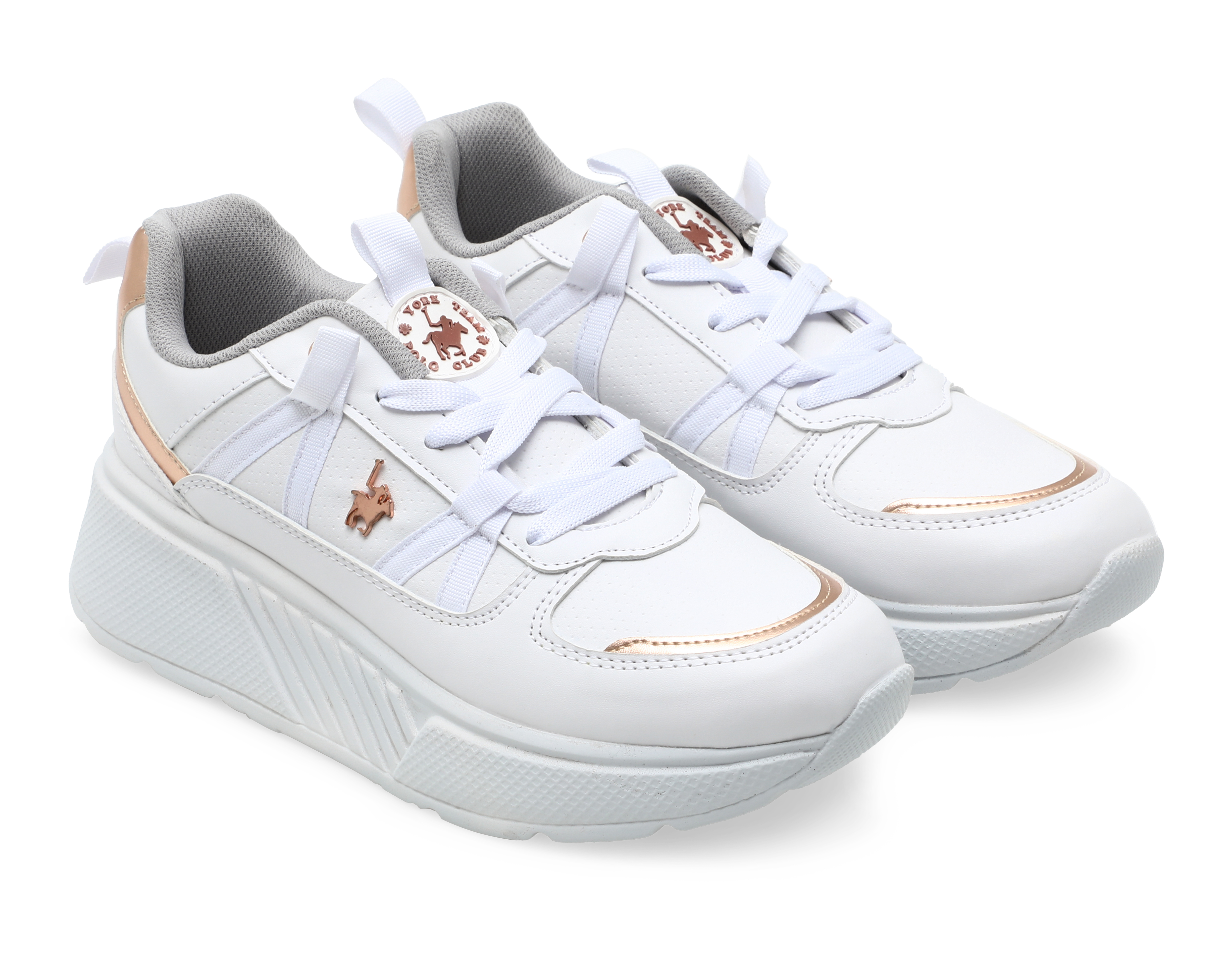 Foto 2 pulgar | Foto 1 | Tenis Casuales York Team Polo Club para Mujer