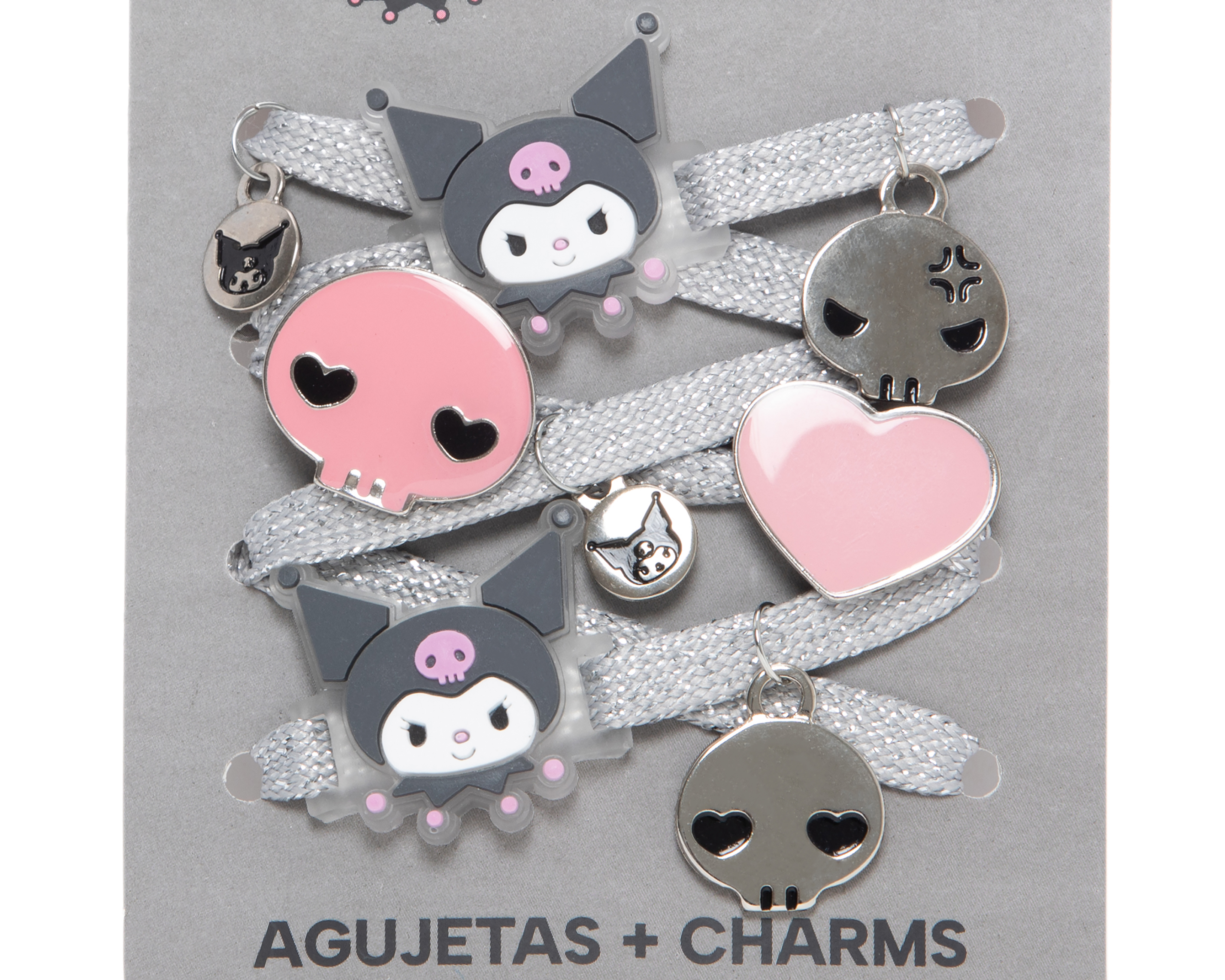 Foto 3 pulgar | Foto 2 | Agujetas con Charms Kuromi