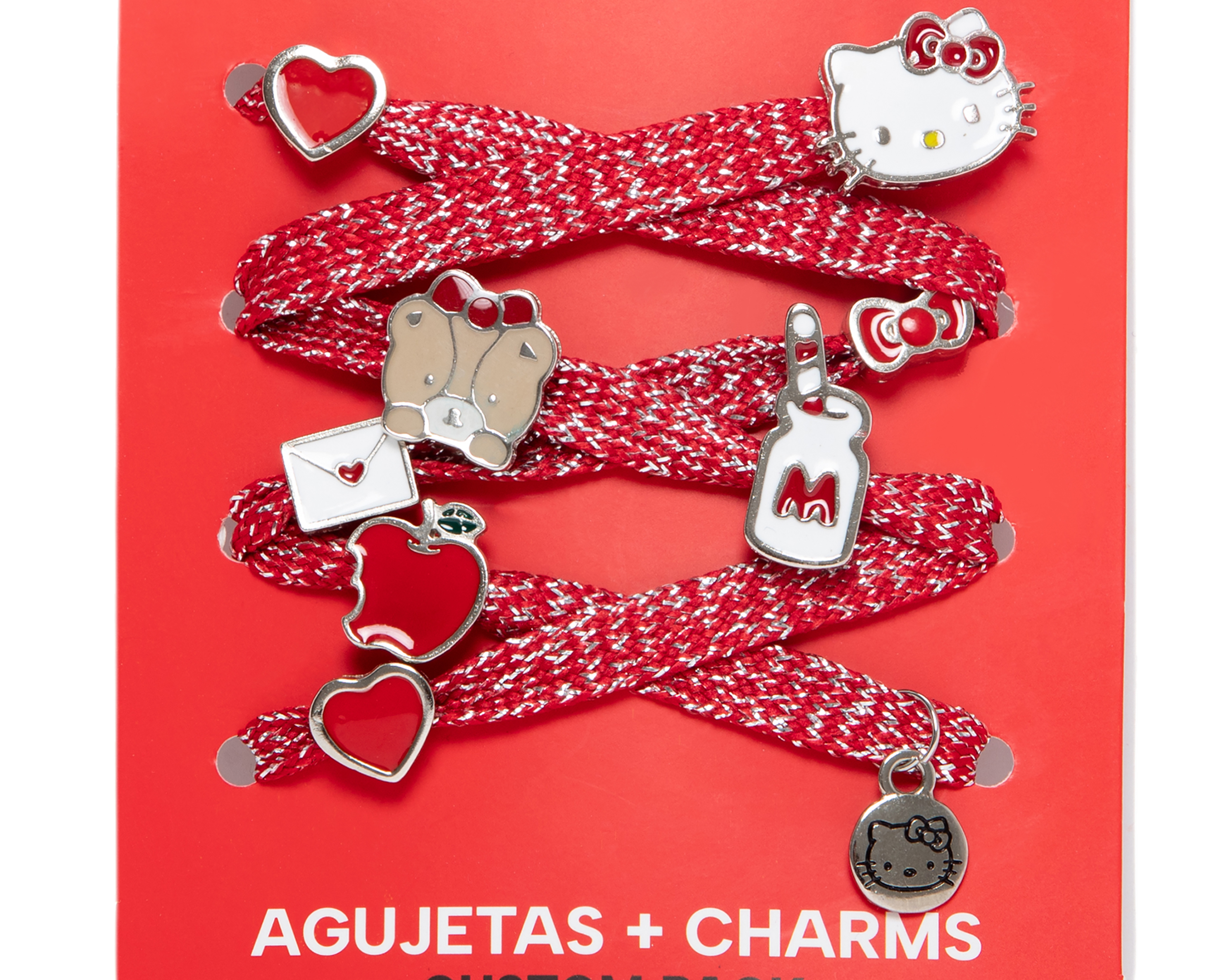 Foto 2 | Foto 2 | Agujetas con Charms Hello Kitty