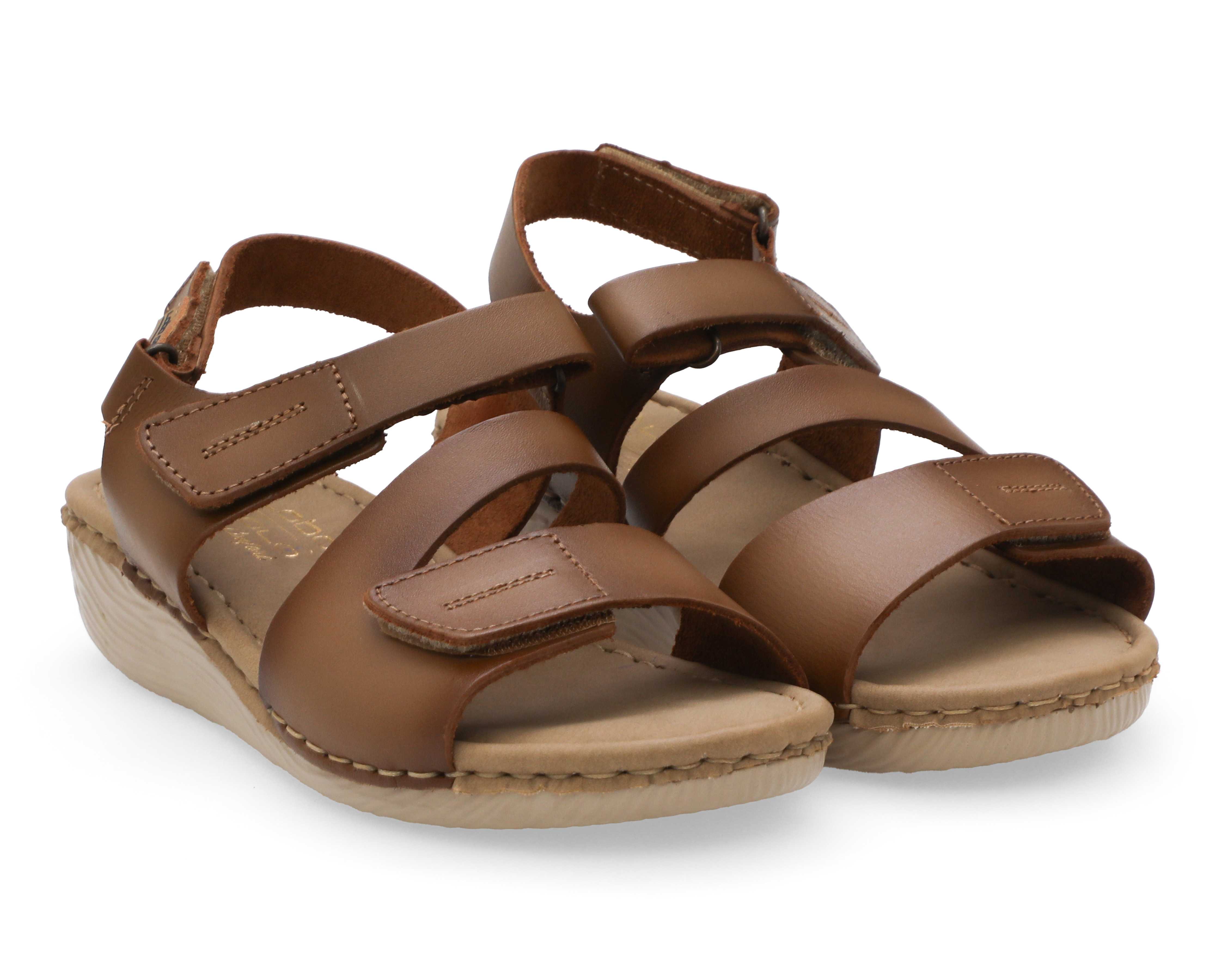 Foto 1 | Foto 1 | Sandalias Confort Lobo Solo de Piel para Mujer