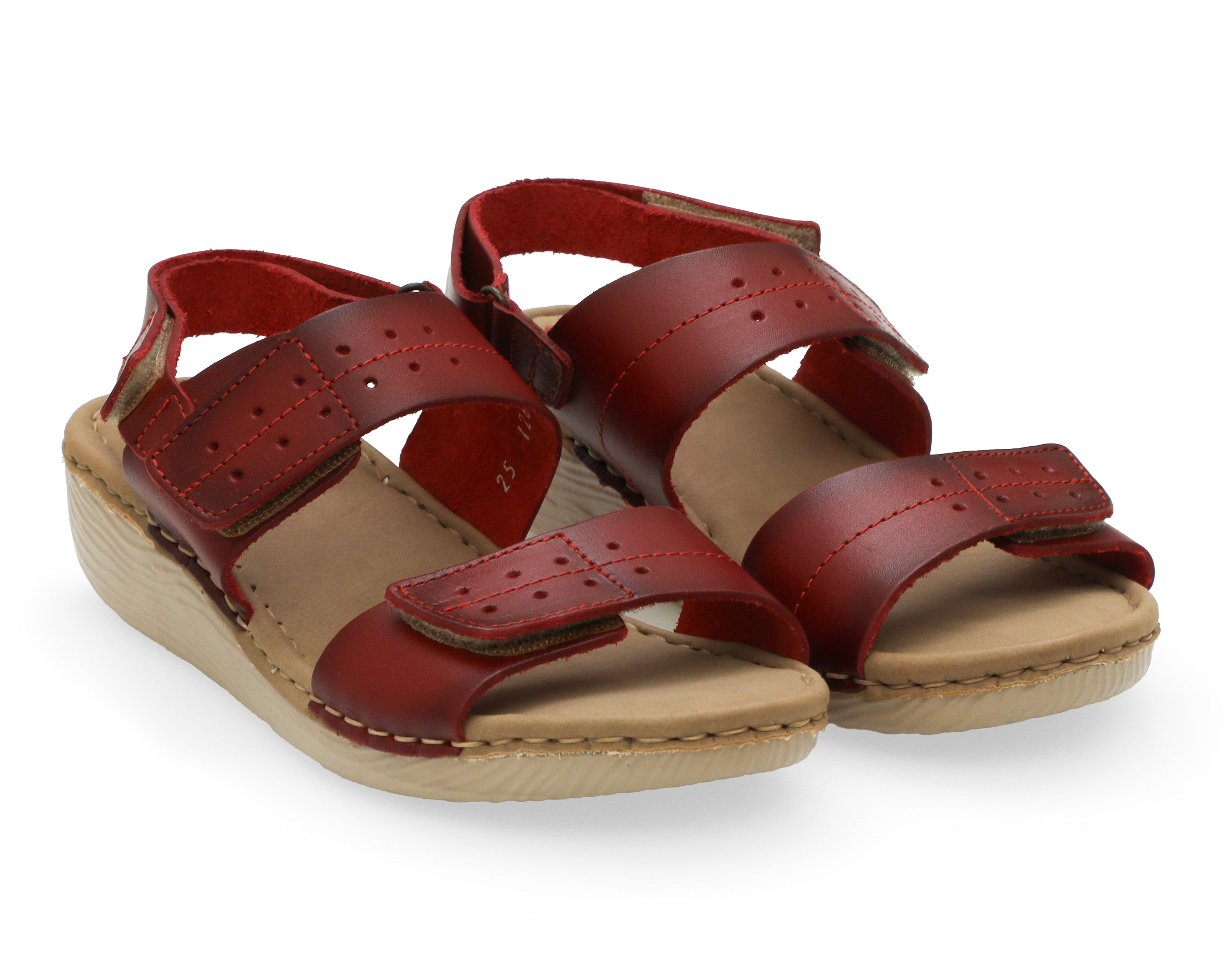 Sandalias Confort Lobo Solo de Piel para Mujer