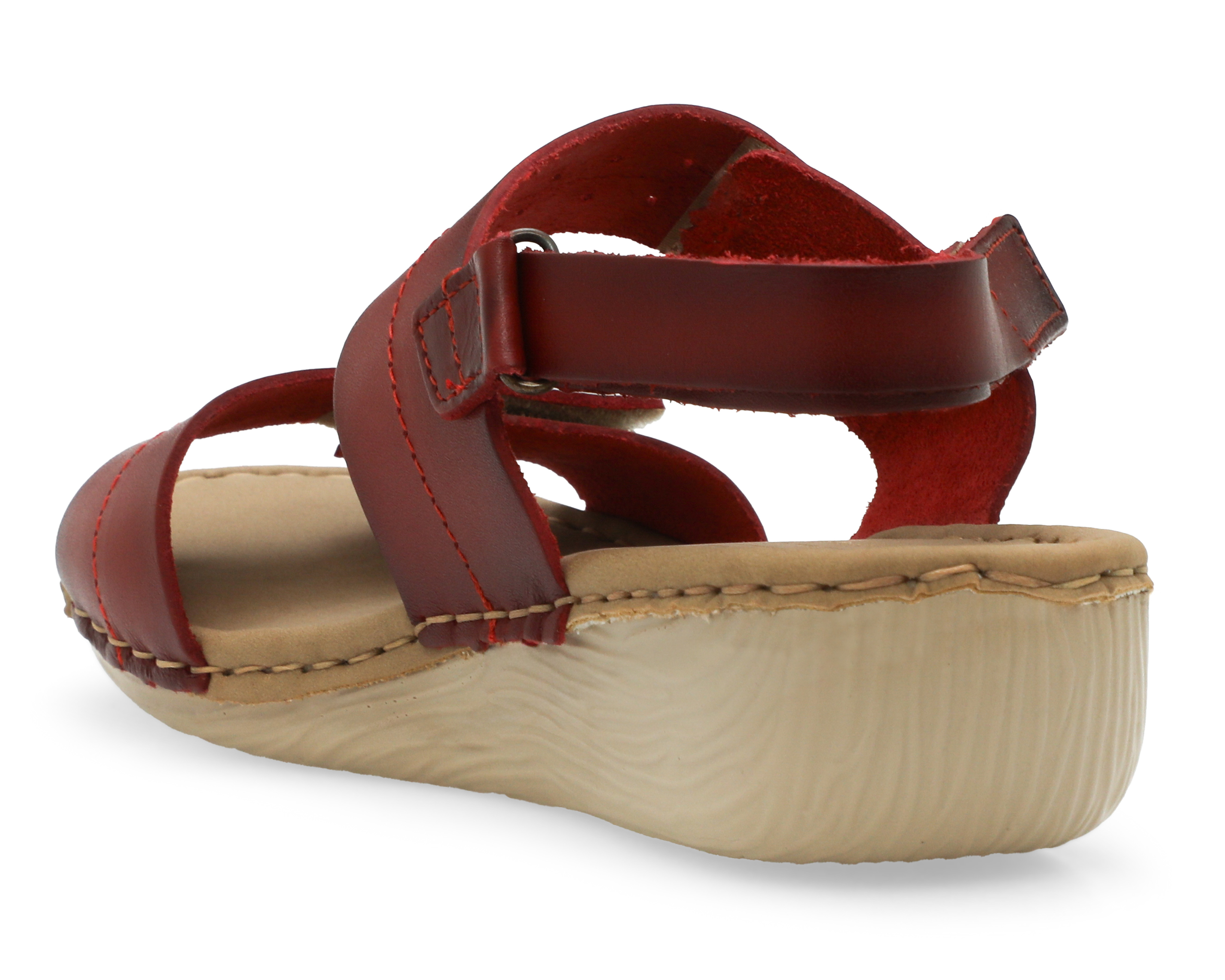 Foto 3 | Foto 3 | Sandalias Confort Lobo Solo de Piel para Mujer