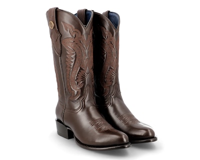 Foto 1 | Foto 1 | Botas Vaqueras Jaca Azteca Venado Americano Café de Piel para Hombre