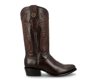 Foto 2 | Foto 2 | Botas Vaqueras Jaca Azteca Venado Americano Café de Piel para Hombre