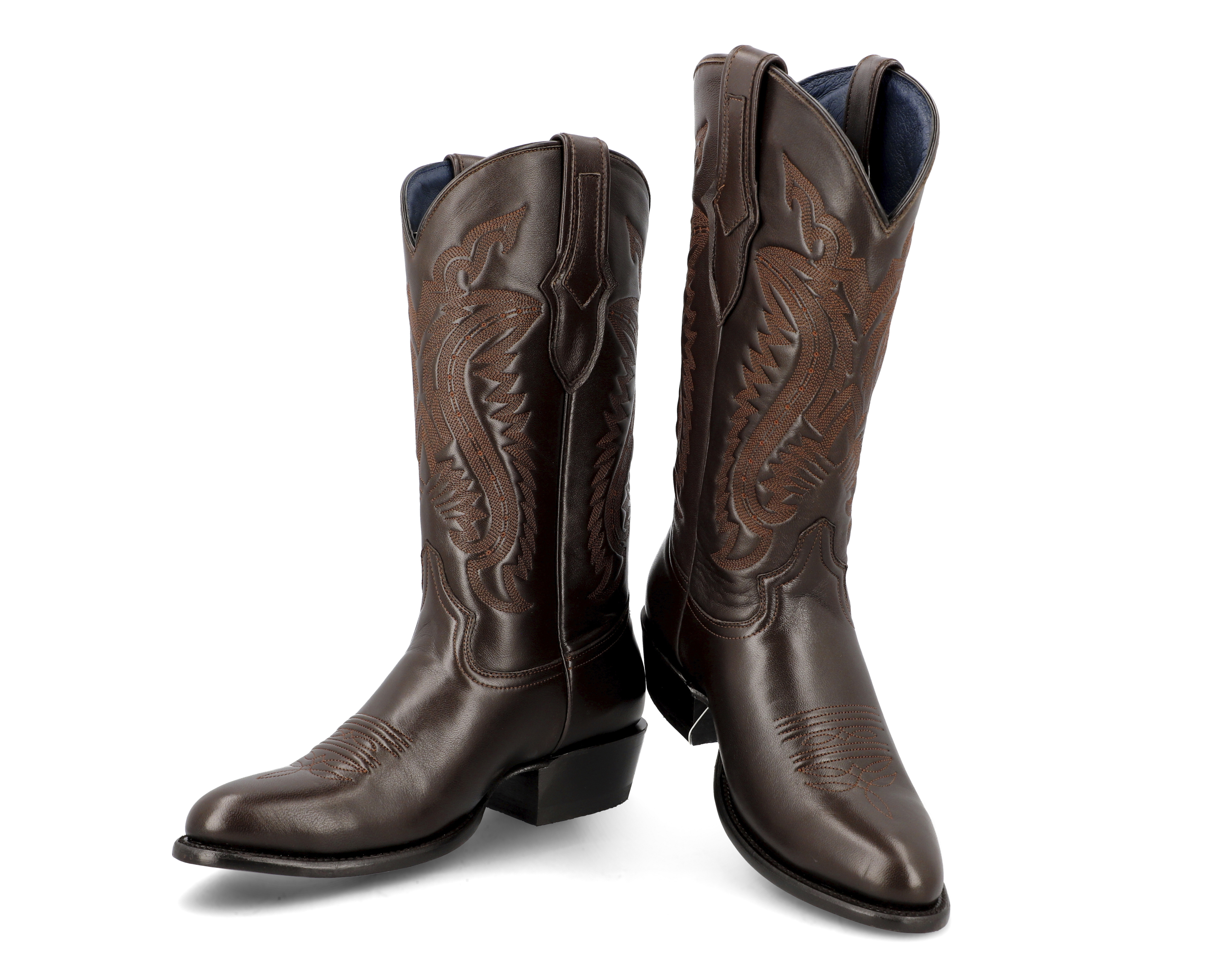 Foto 7 pulgar | Foto 6 | Botas Vaqueras Jaca Azteca Venado Americano Café de Piel para Hombre