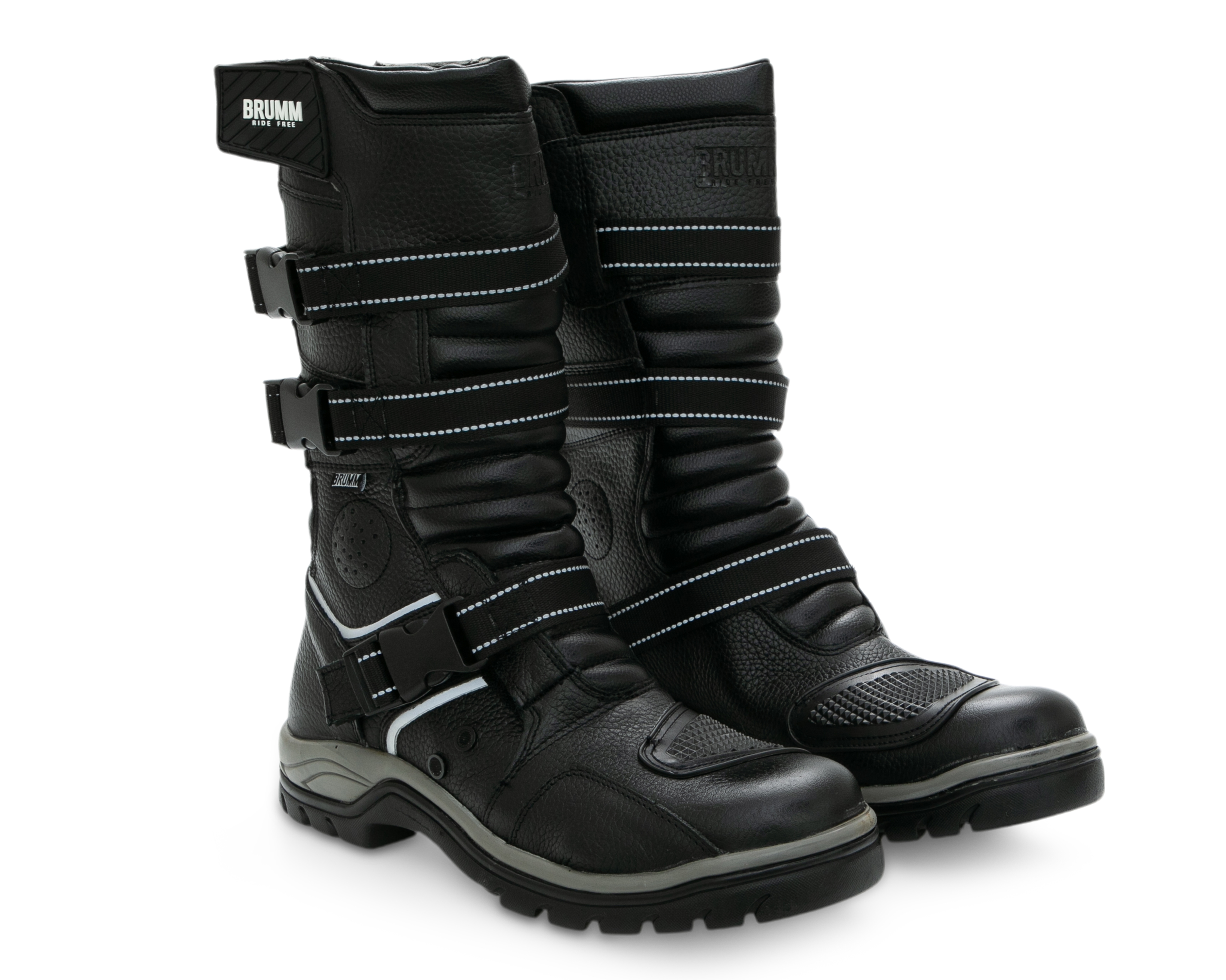 Foto 2 pulgar | Foto 1 | Botas Biker Brumm de Piel para Hombre