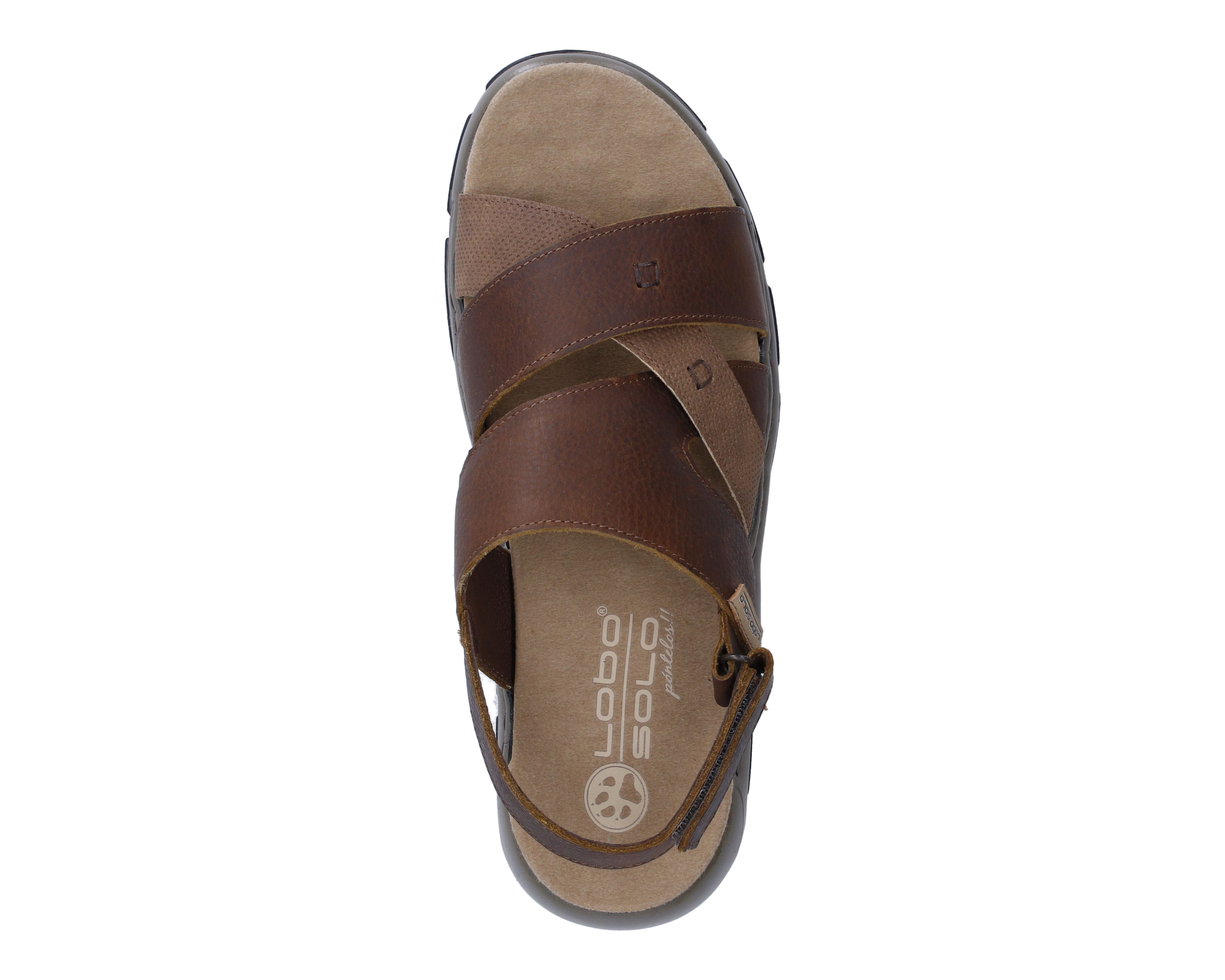 Foto 5 | Foto 5 | Sandalias Confort Lobo Solo de Piel para Hombre