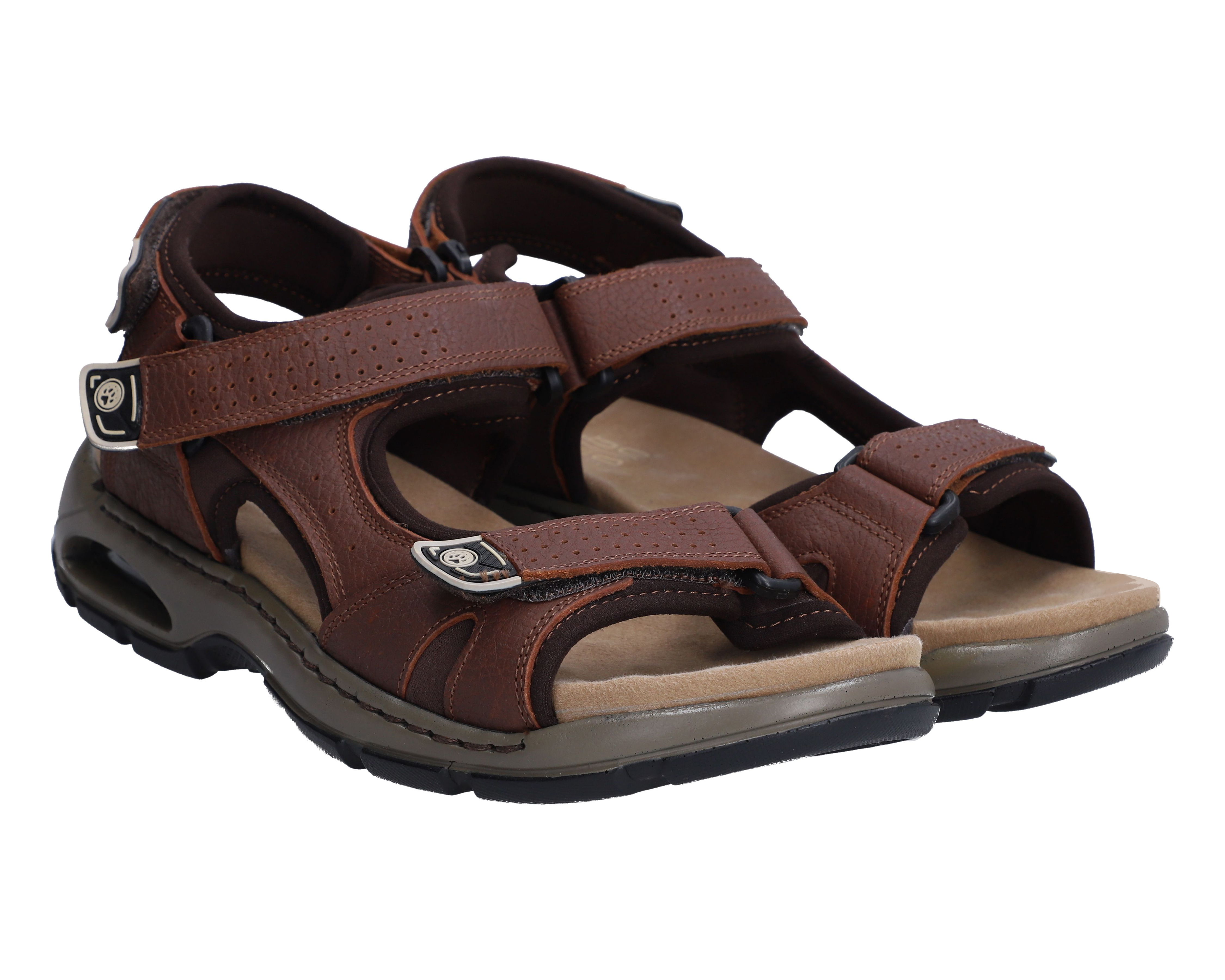 Sandalias Confort Lobo Solo de Piel para Hombre