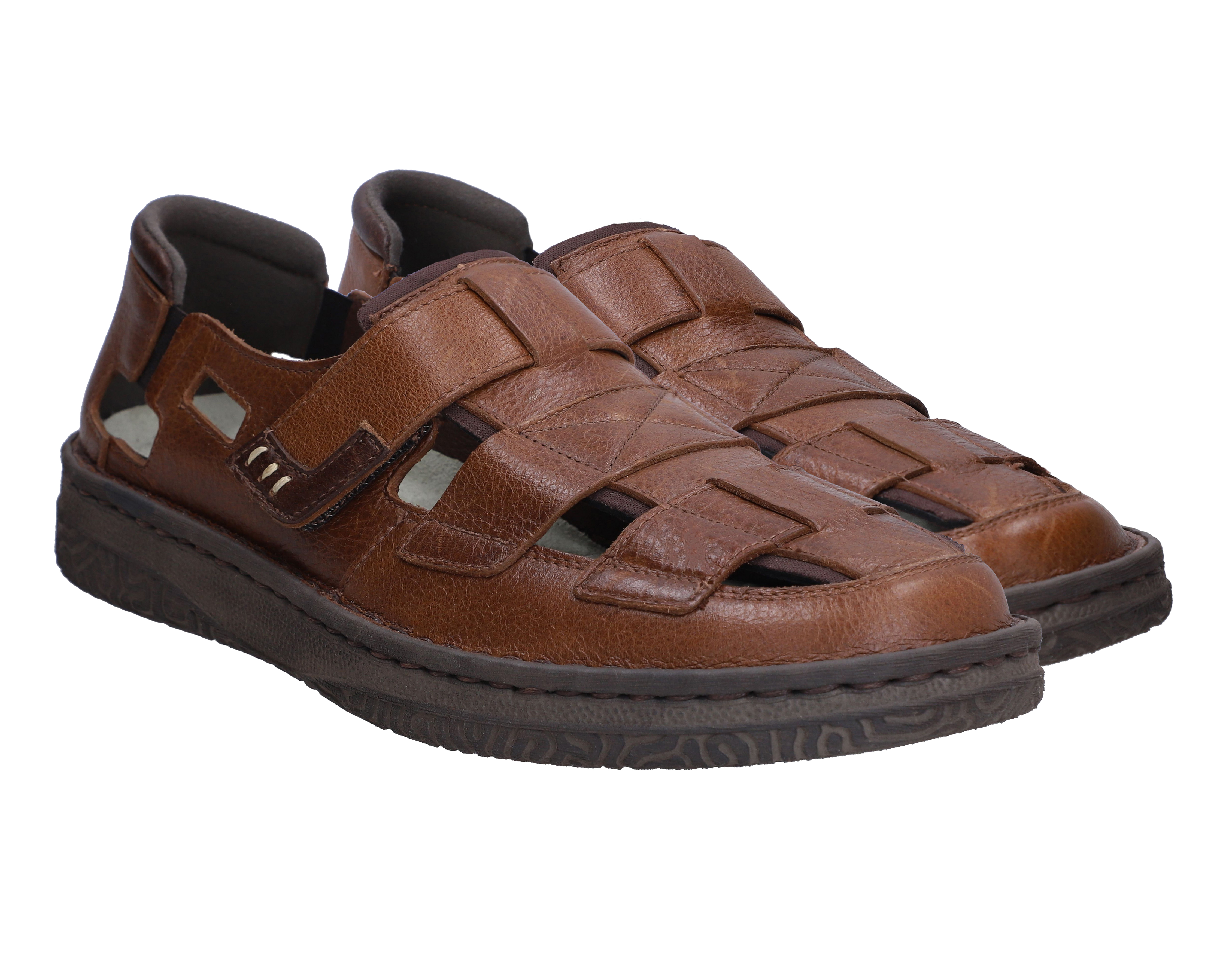 Sandalias Confort Lobo Solo de Piel para Hombre
