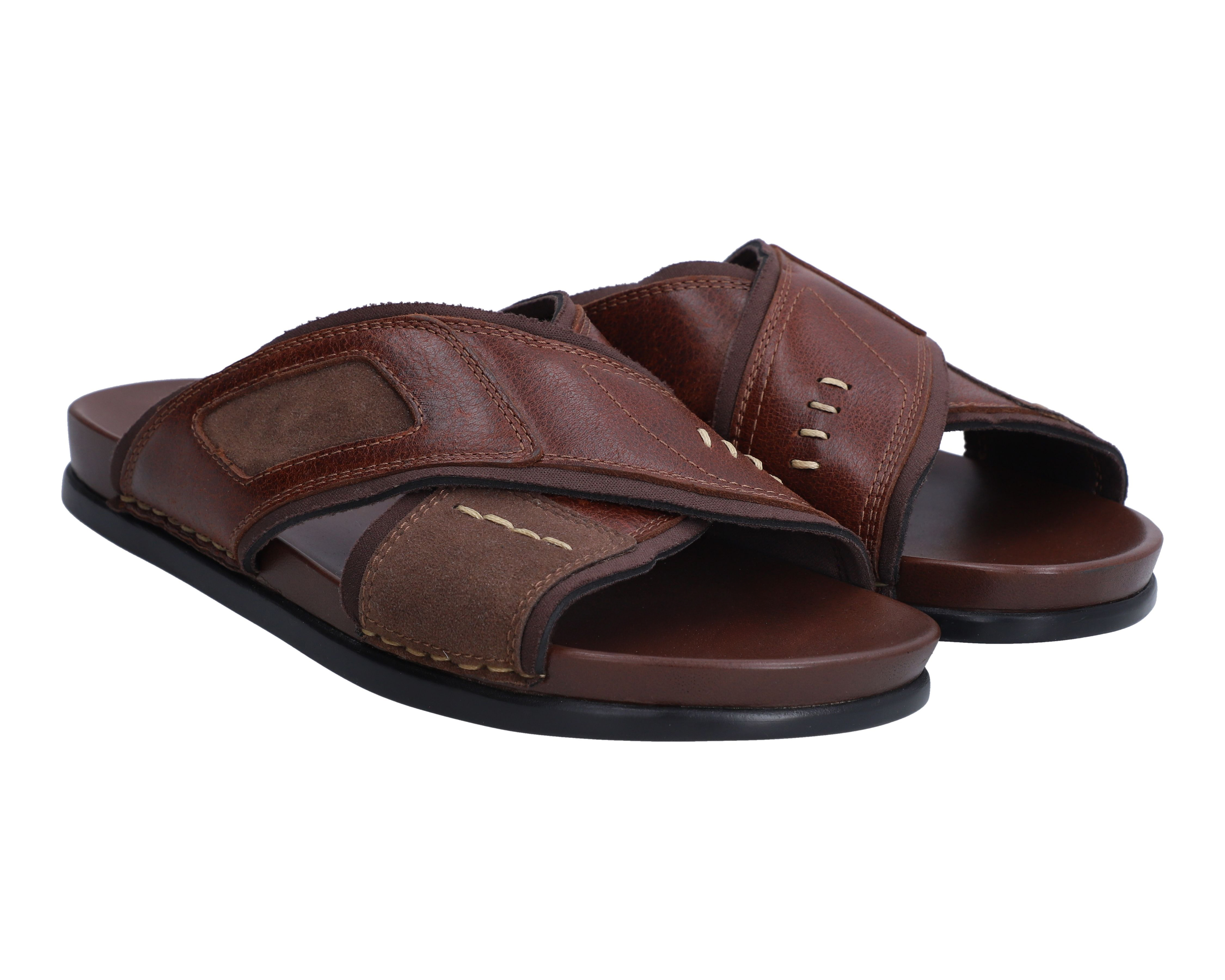 Sandalias Confort Lobo Solo de Piel para Hombre