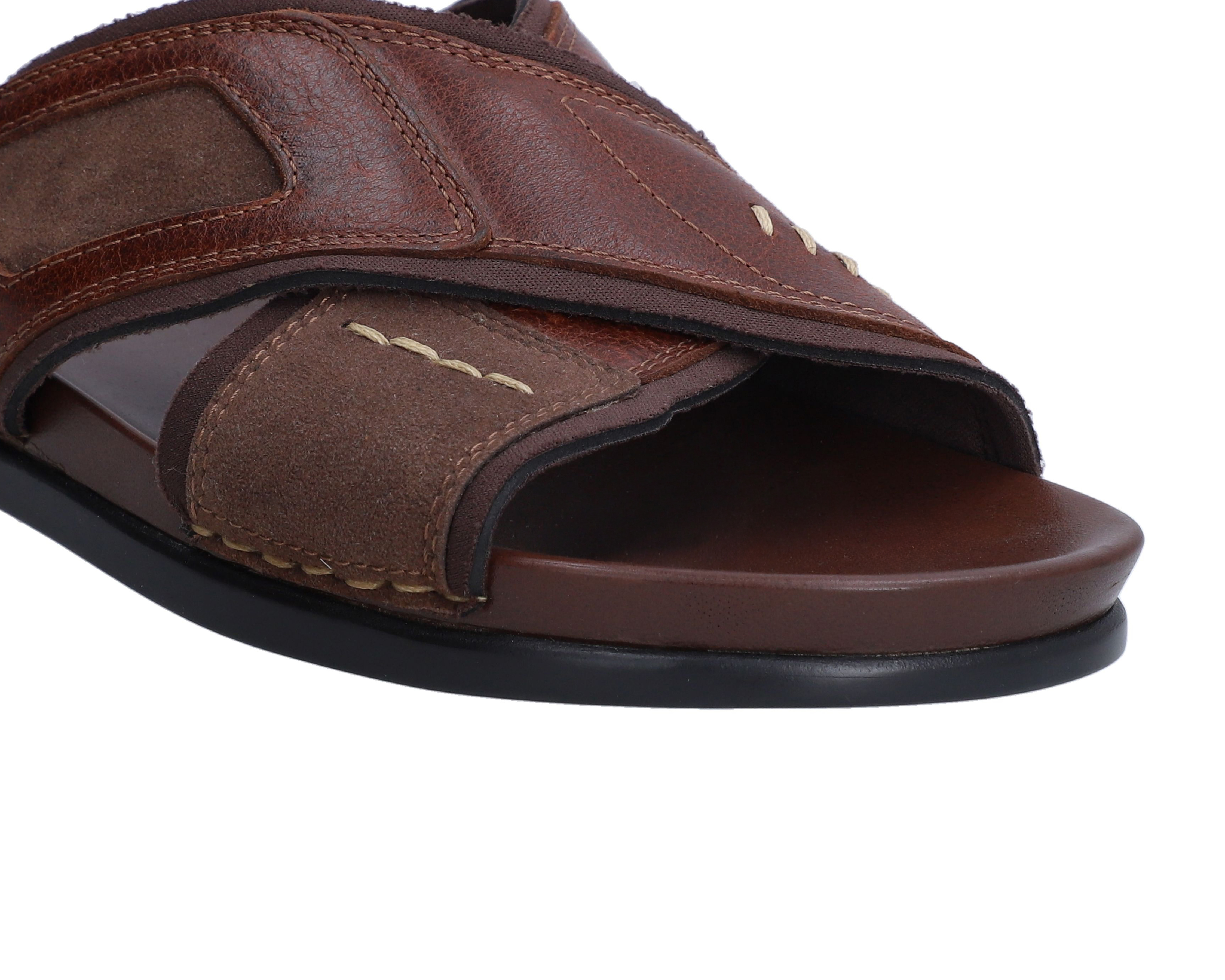 Foto 6 | Foto 6 | Sandalias Confort Lobo Solo de Piel para Hombre