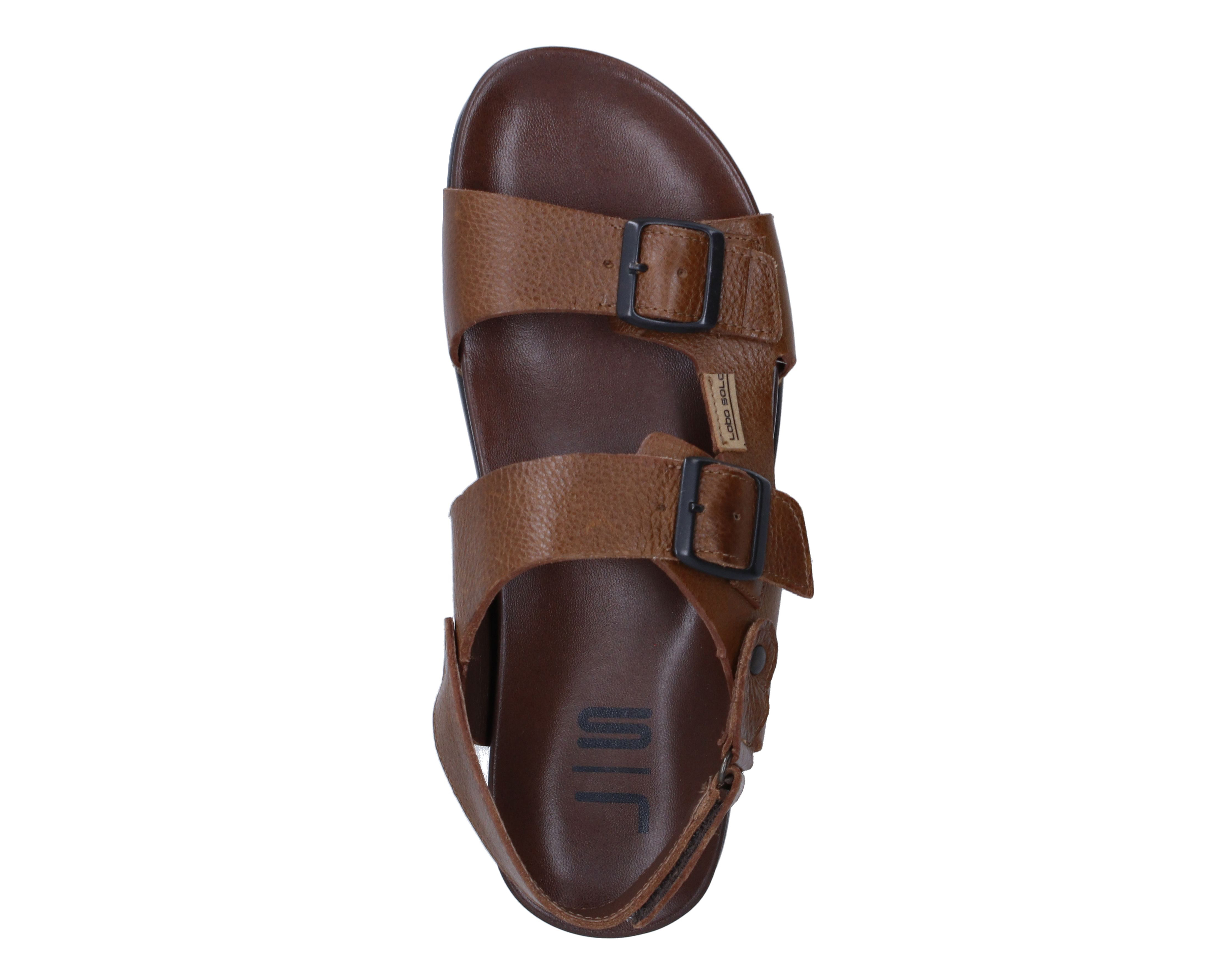 Foto 5 | Foto 5 | Sandalias Confort Lobo Solo de Piel para Hombre