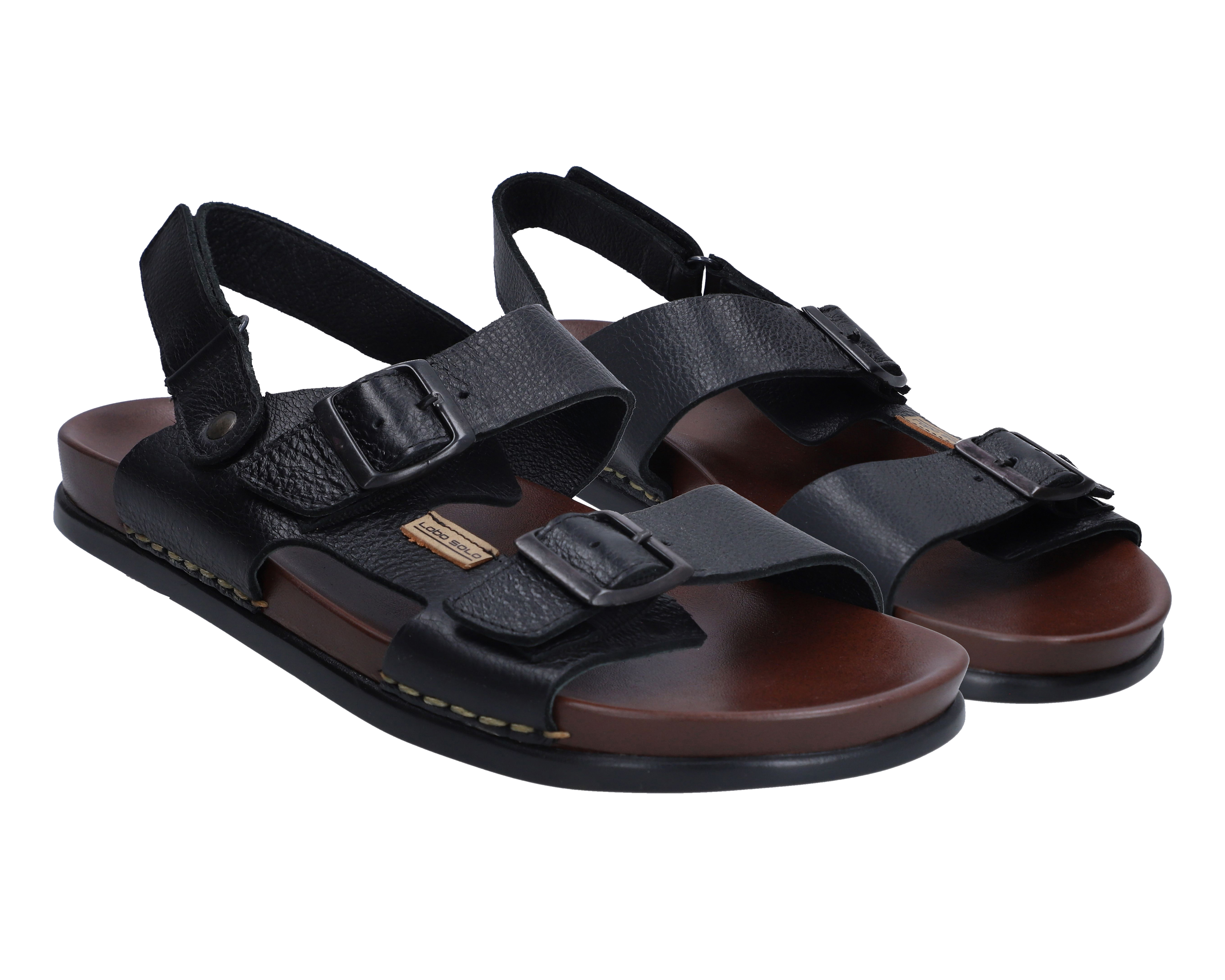 Sandalias Confort Lobo Solo de Piel para Hombre