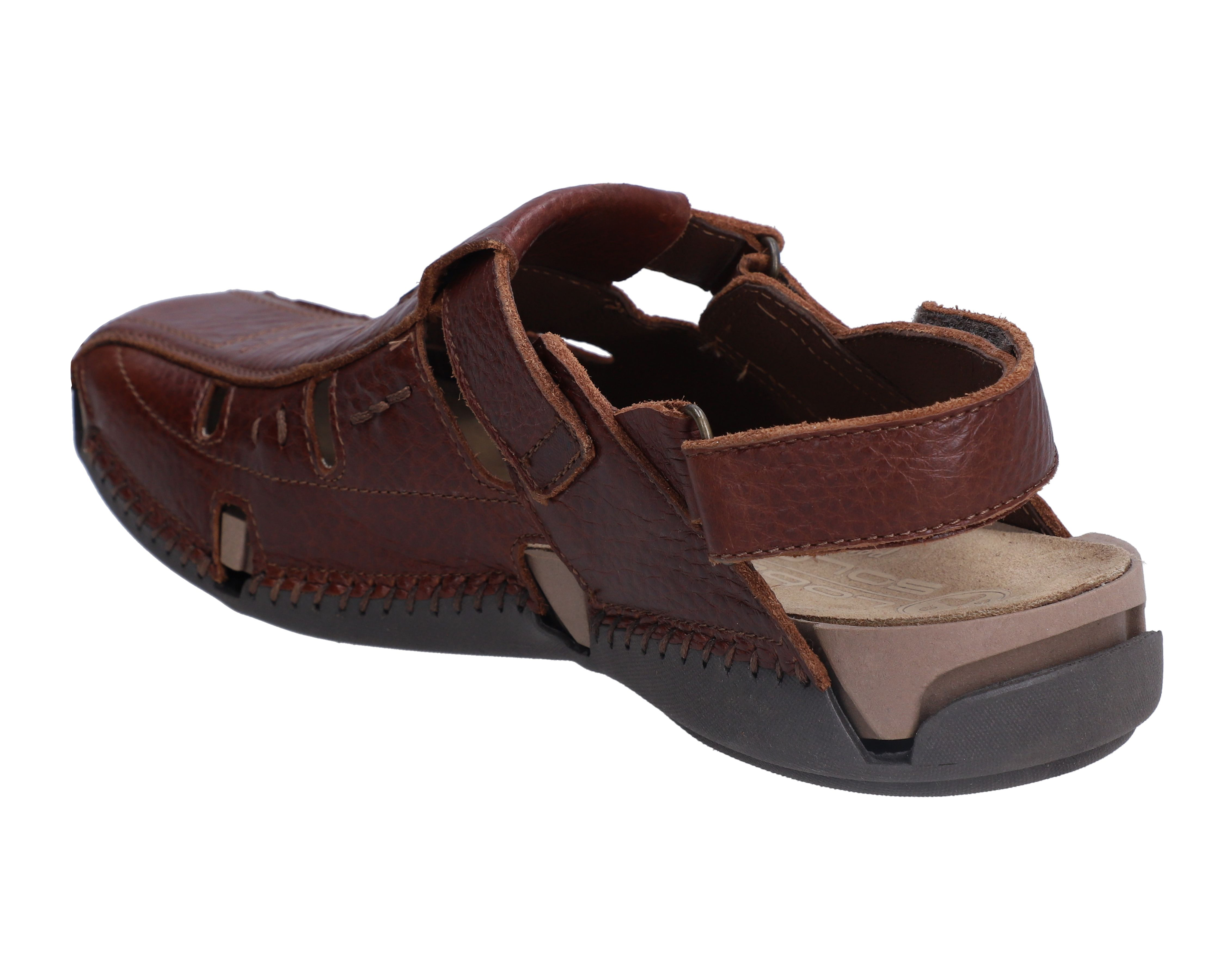 Foto 3 | Foto 3 | Sandalias Confort Lobo Solo de Piel para Hombre