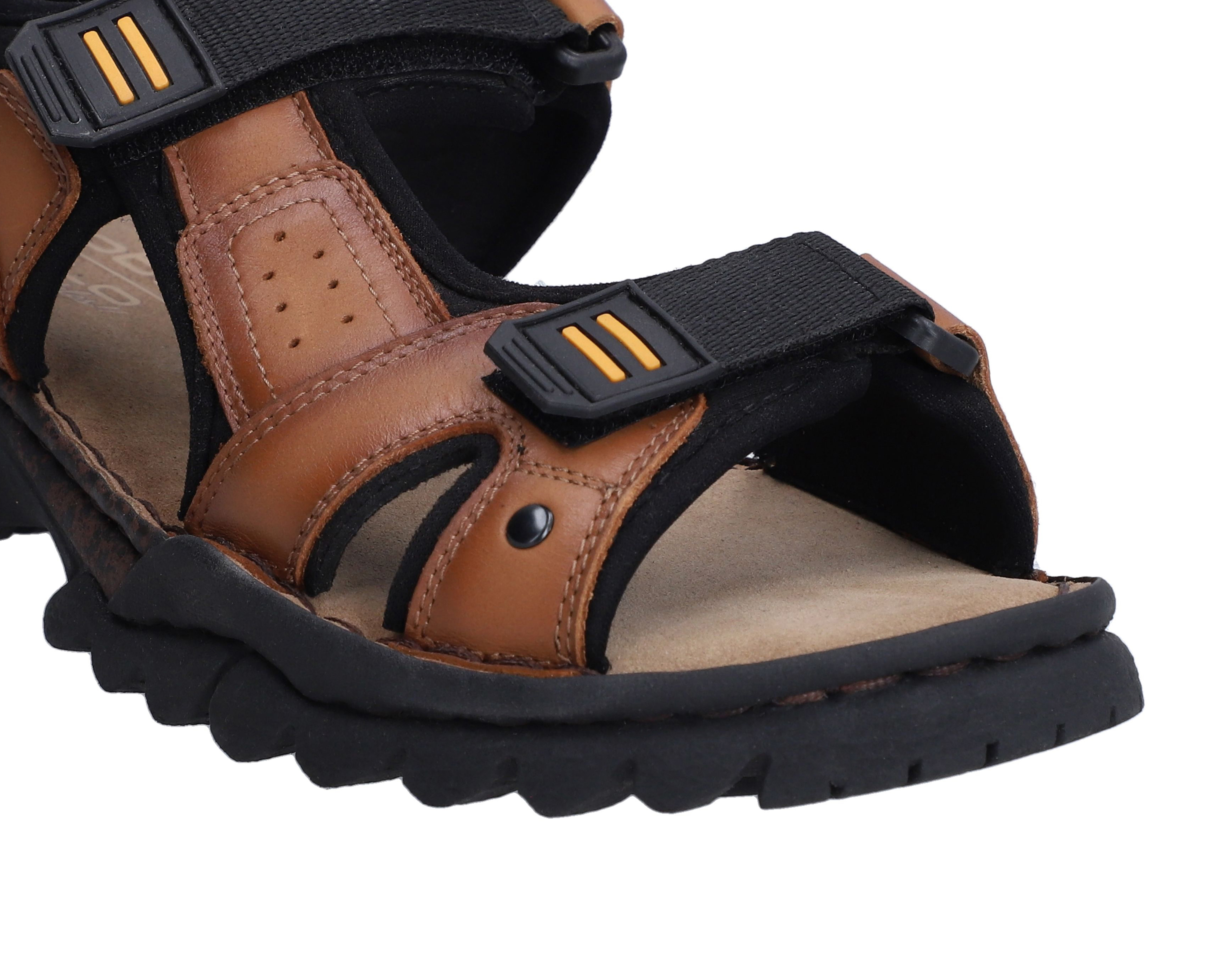 Foto 6 | Foto 6 | Sandalias Confort Lobo Solo de Piel para Hombre