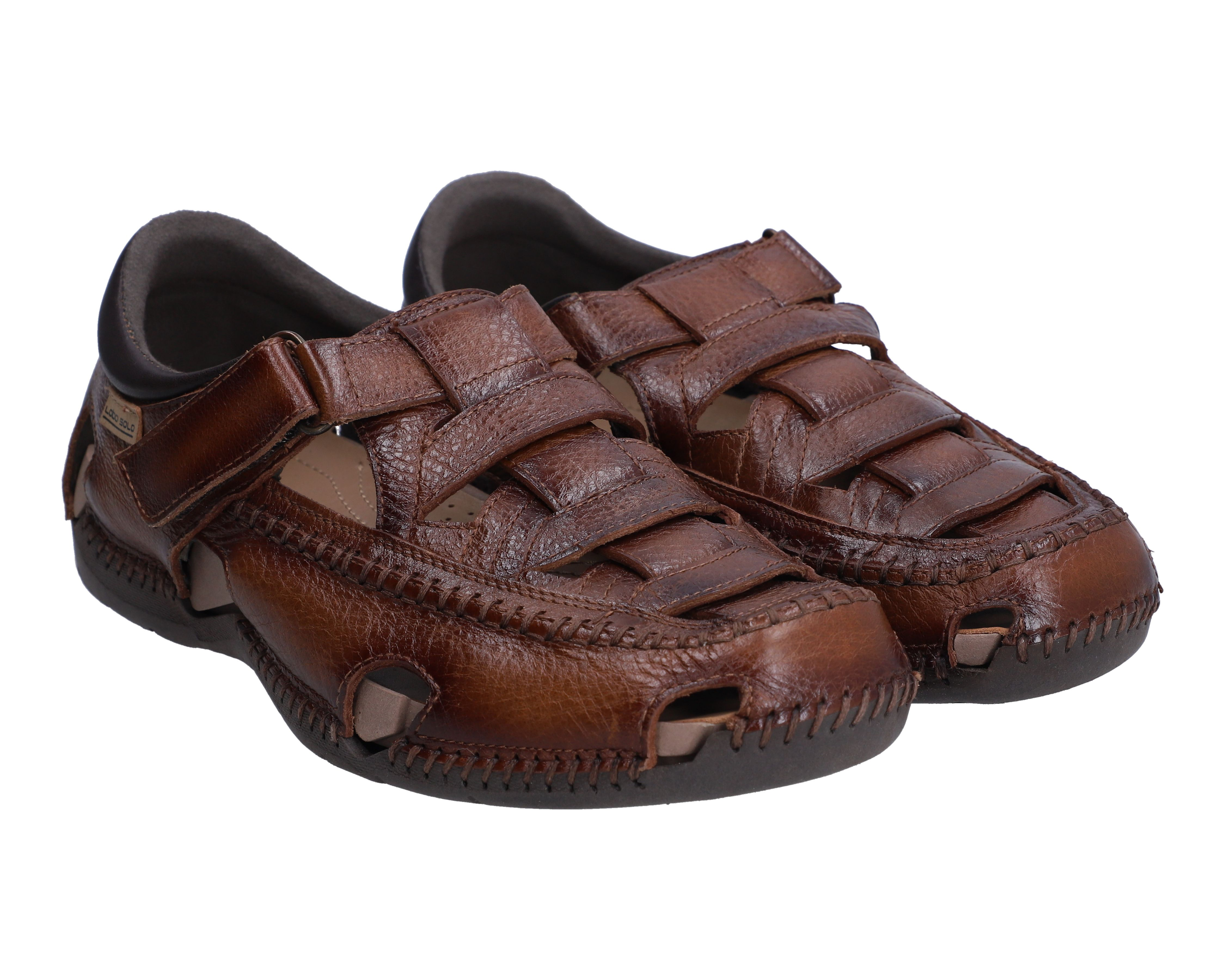 Foto 2 pulgar | Foto 1 | Sandalias Confort Lobo Solo de Piel para Hombre