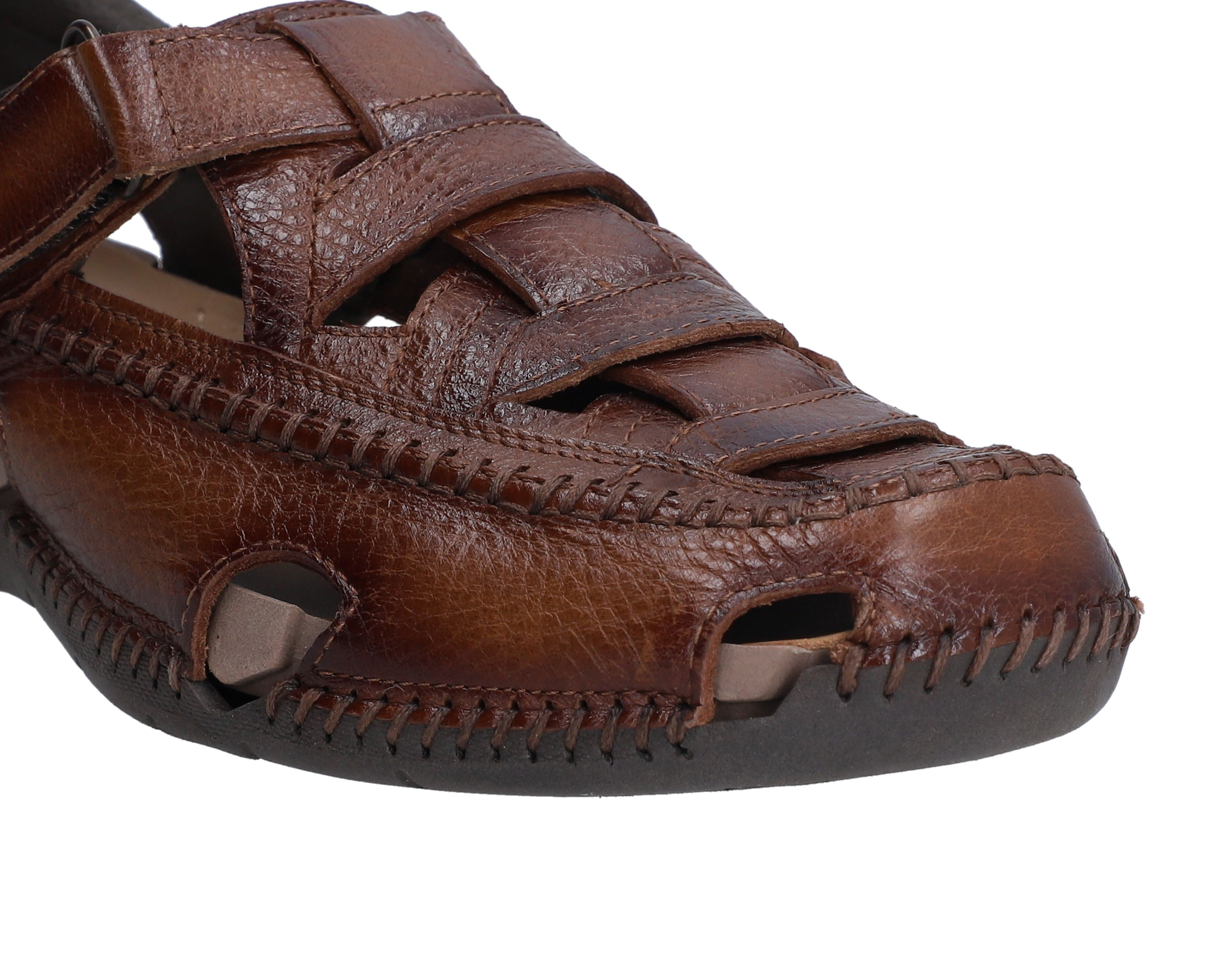 Foto 6 | Foto 6 | Sandalias Confort Lobo Solo de Piel para Hombre