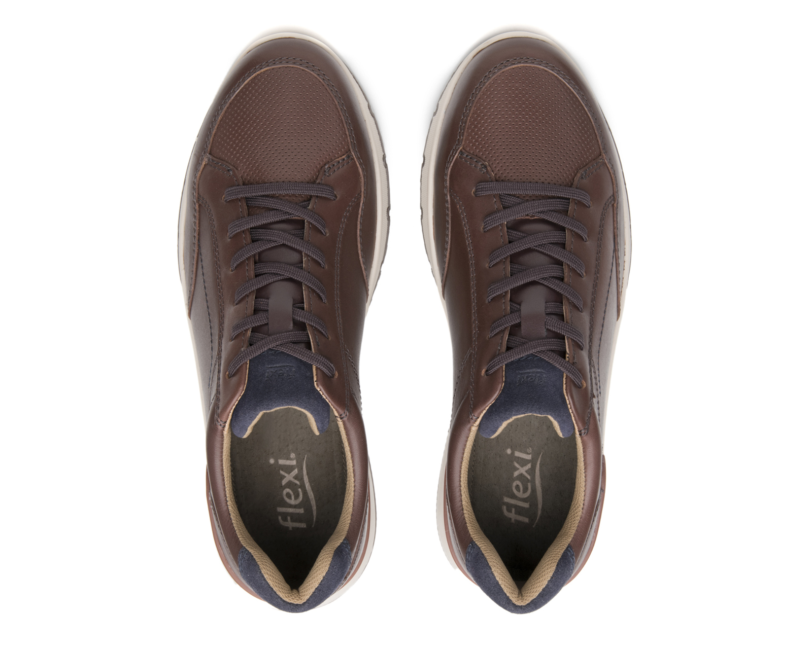 Foto 5 | Foto 5 | Tenis Casuales Flexi de Piel para Hombre