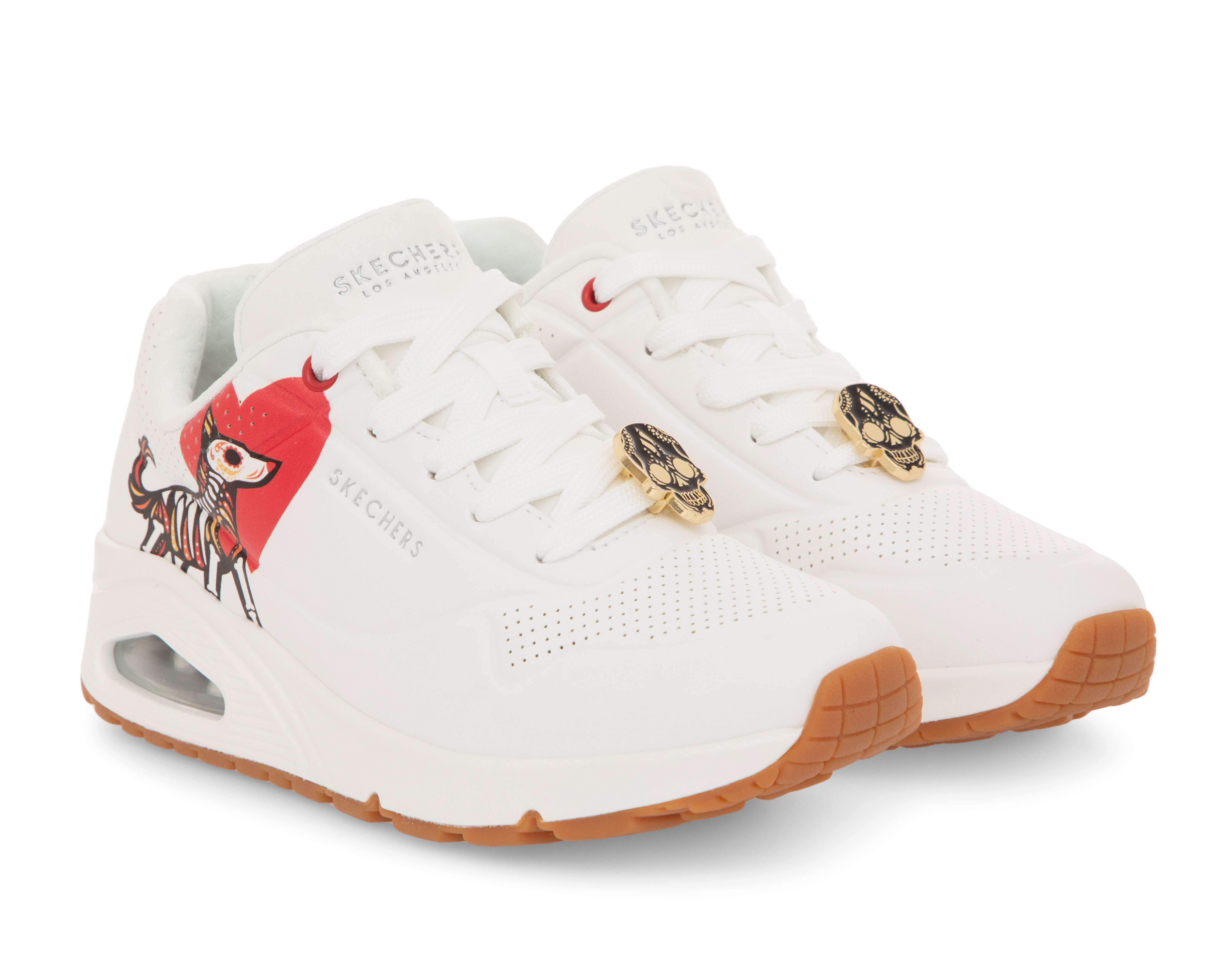 Foto 2 pulgar | Foto 1 | Tenis Skechers Uno Huellitas Eternas para Mujer