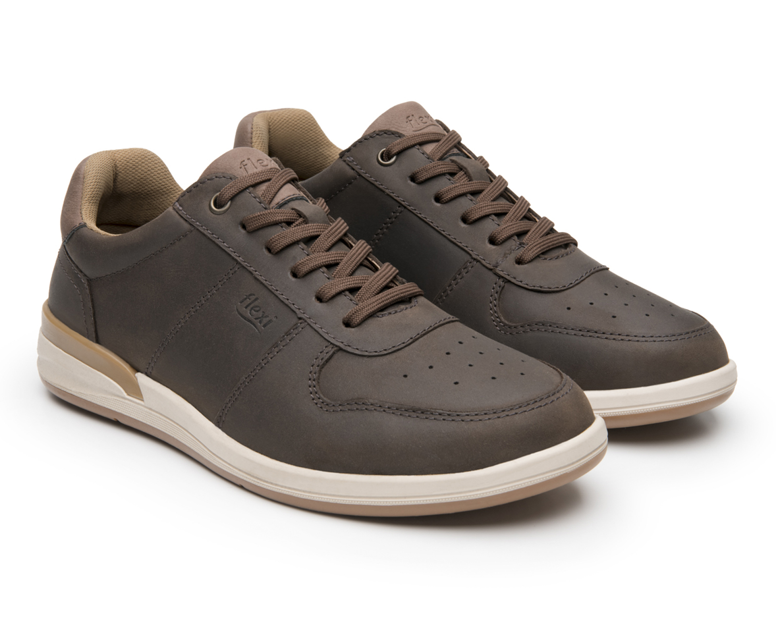Foto 1 | Foto 1 | Tenis Casuales Flexi Bard de Piel para Hombre