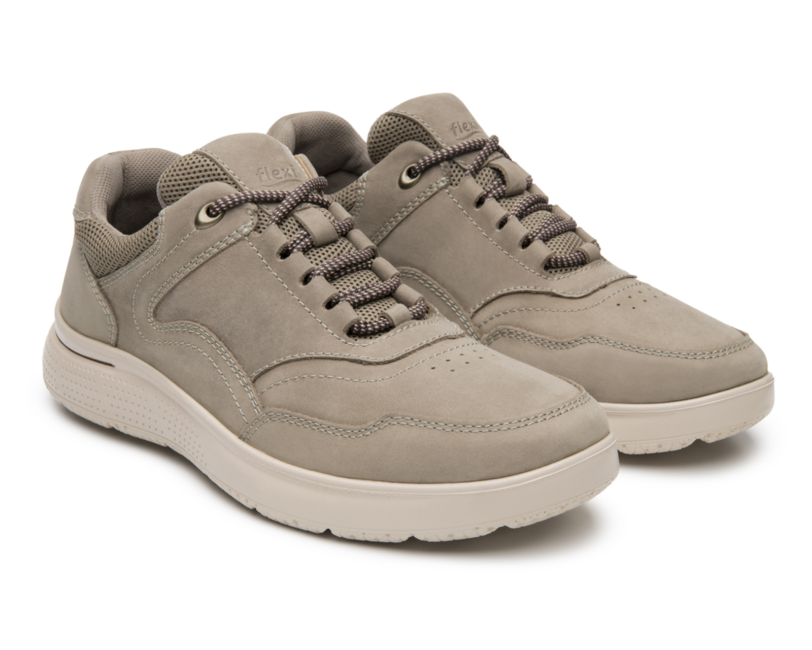 Tenis Casuales Flexi de Piel para Hombre
