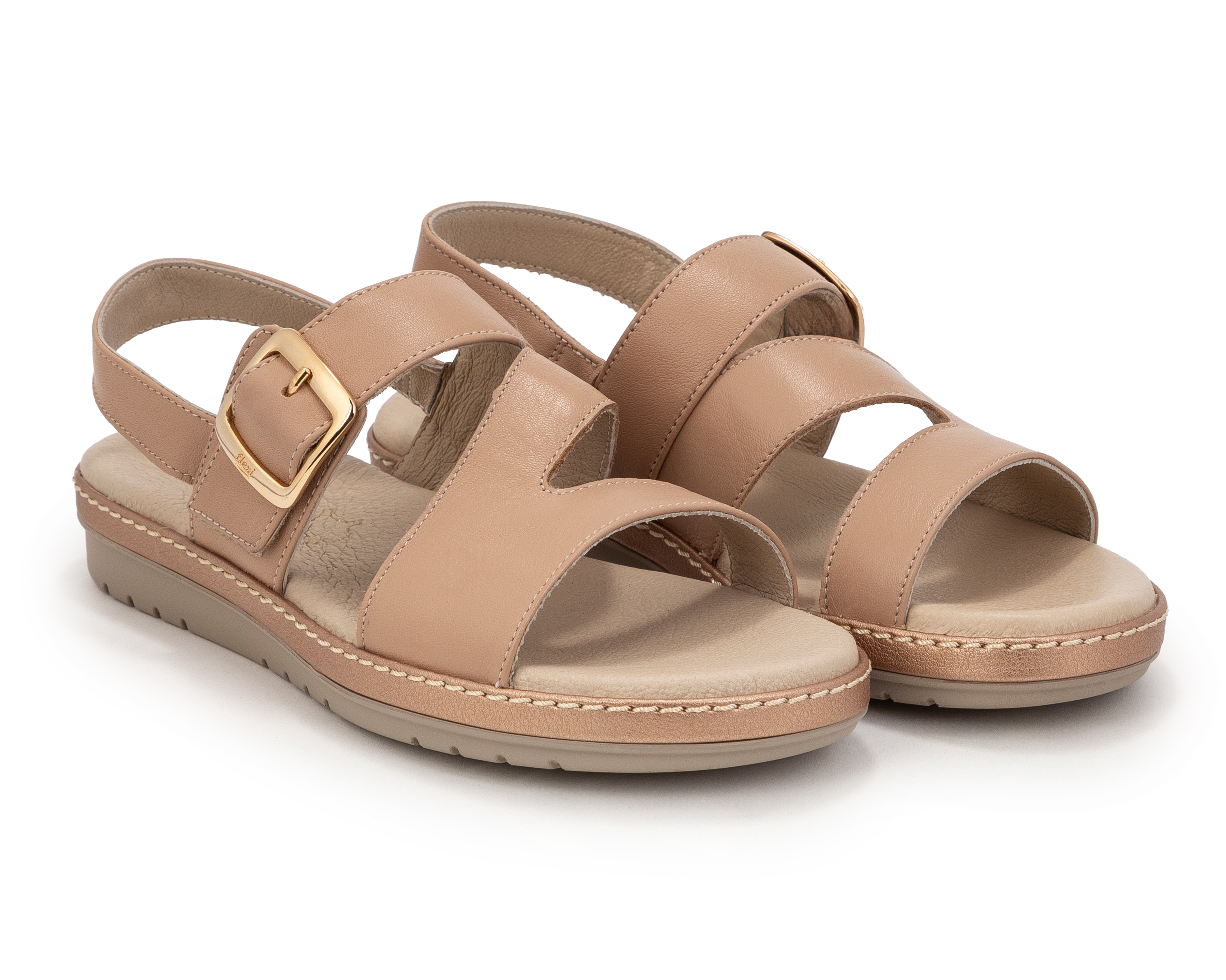 Foto 1 | Foto 1 | Sandalias Confort Flexi Peonia de Piel para Mujer