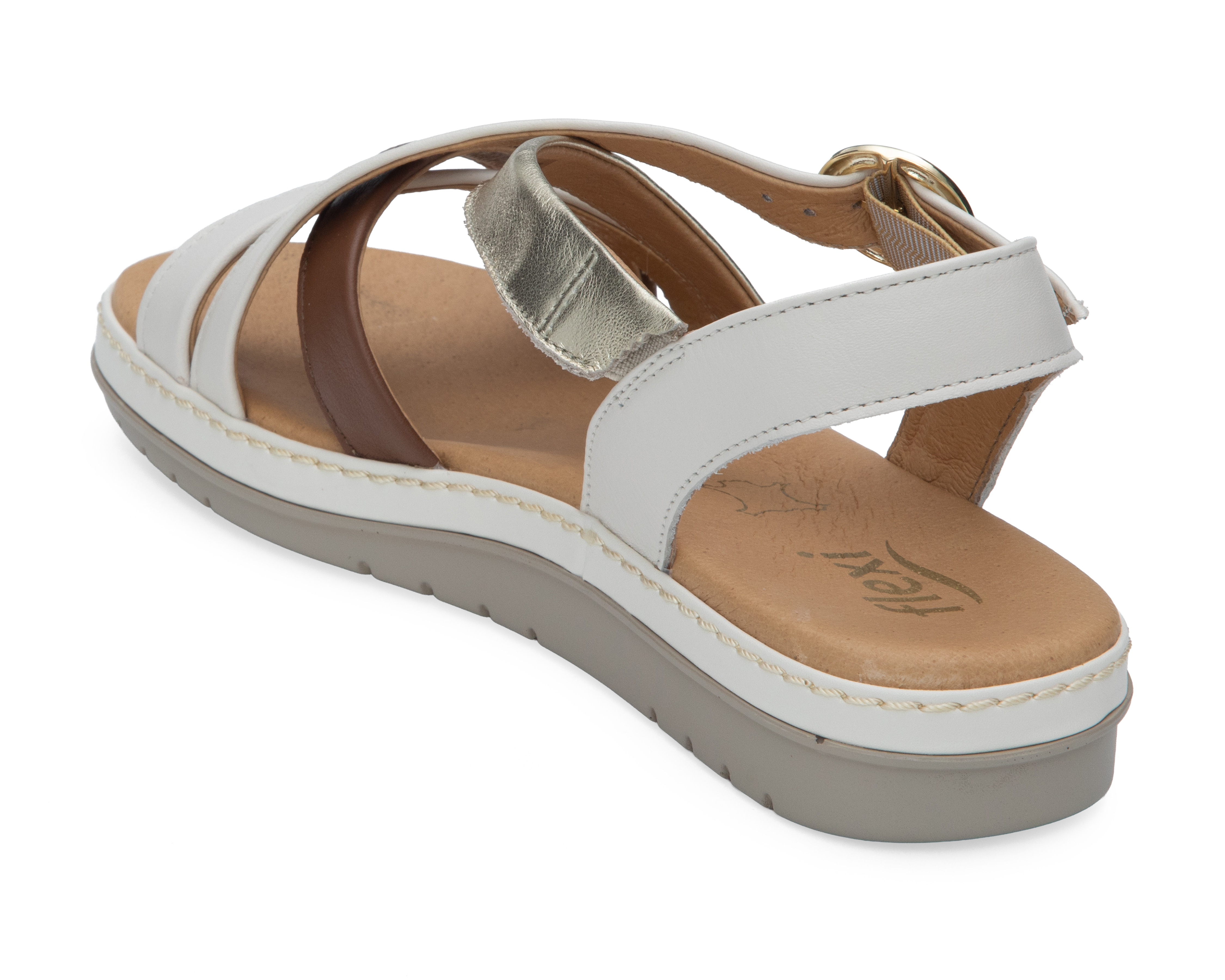 Foto 3 | Foto 3 | Sandalias Confort Flexi Peonia de Piel para Mujer