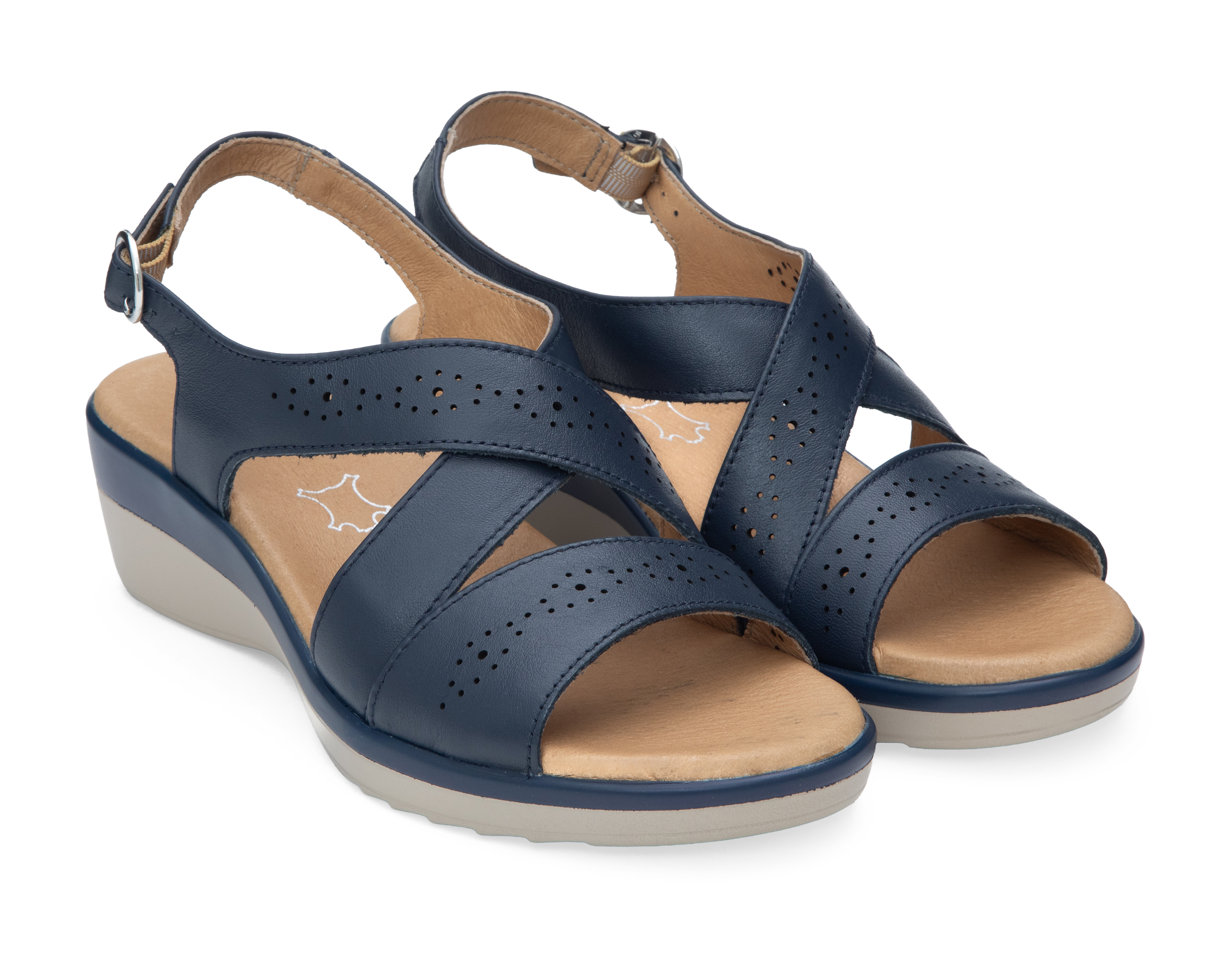 Foto 2 pulgar | Foto 1 | Sandalias Confort Flexi Amapola de Piel para Mujer