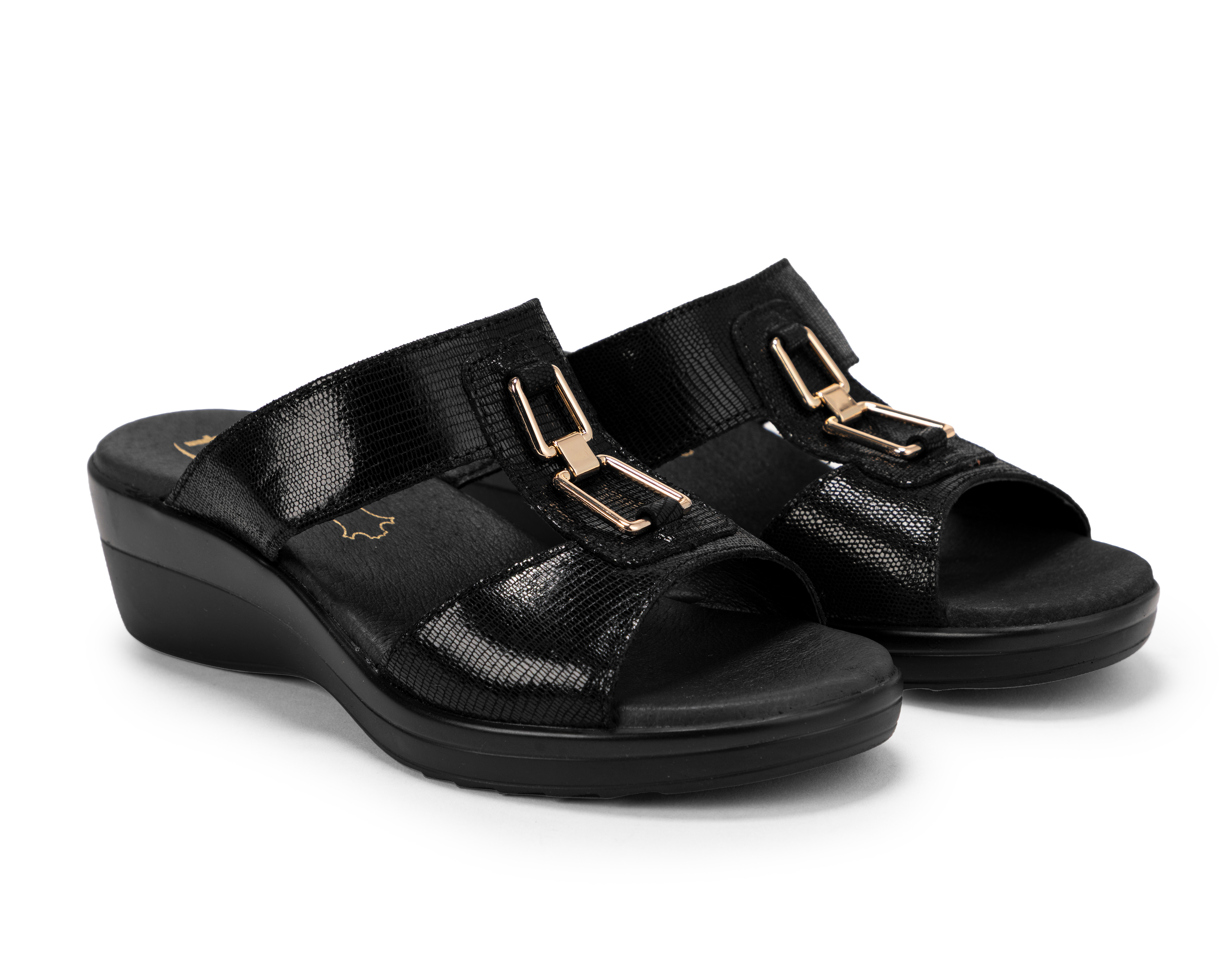 Sandalias Confort Flexi de Piel Amapola para Mujer