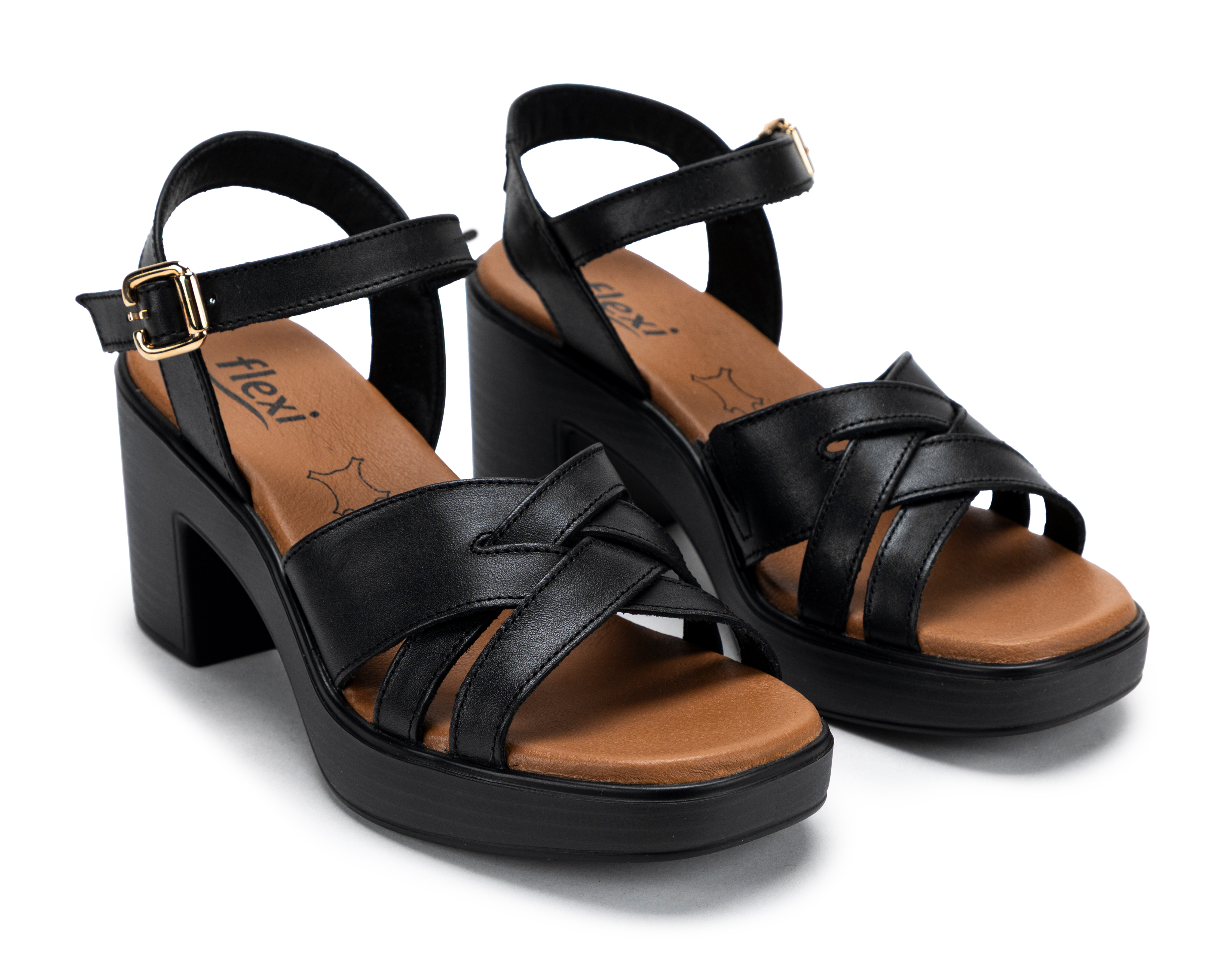 Foto 1 | Foto 1 | Sandalias Confort Flexi Kaia de Piel para Mujer