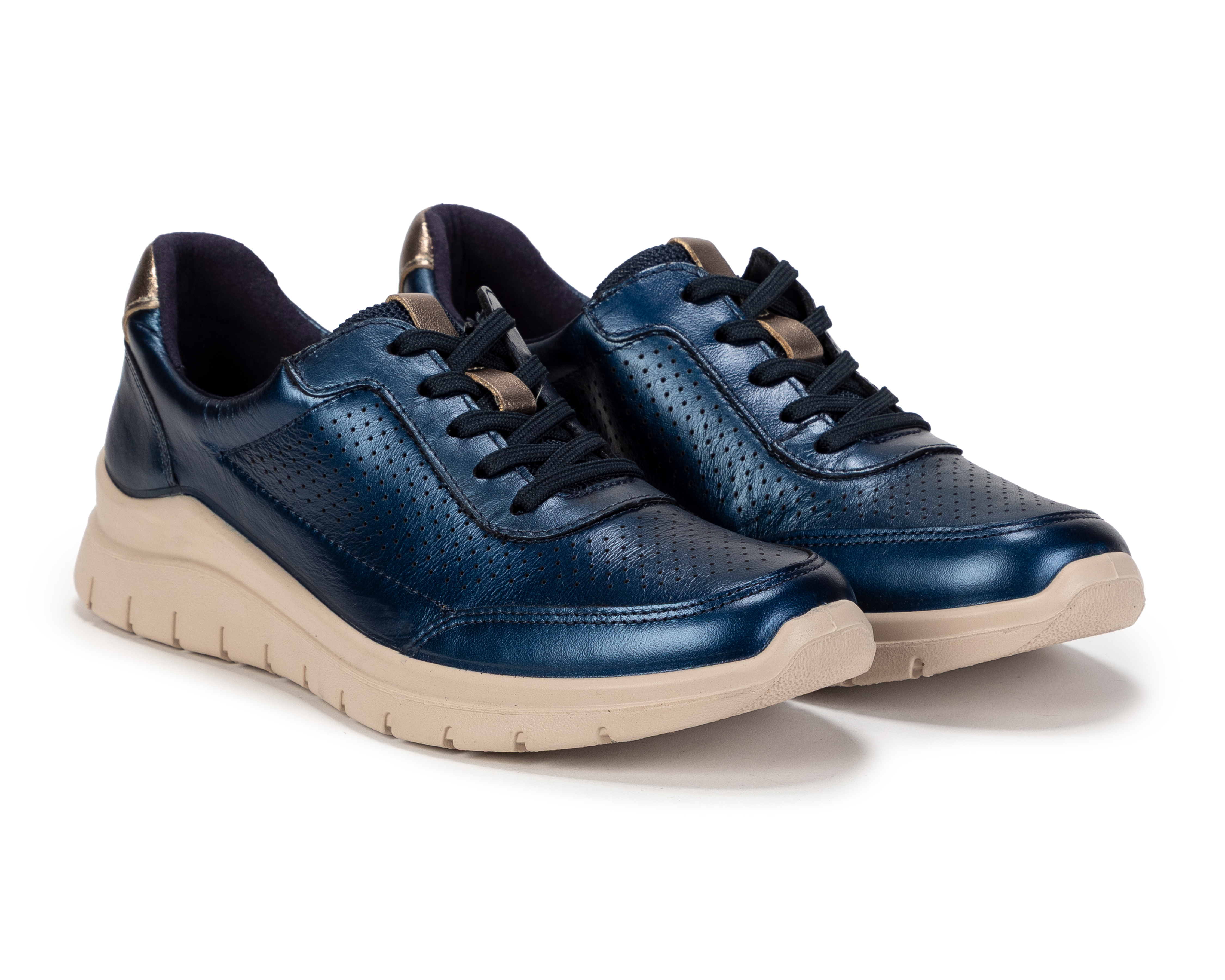 Tenis Confort Flexi de Piel para Mujer