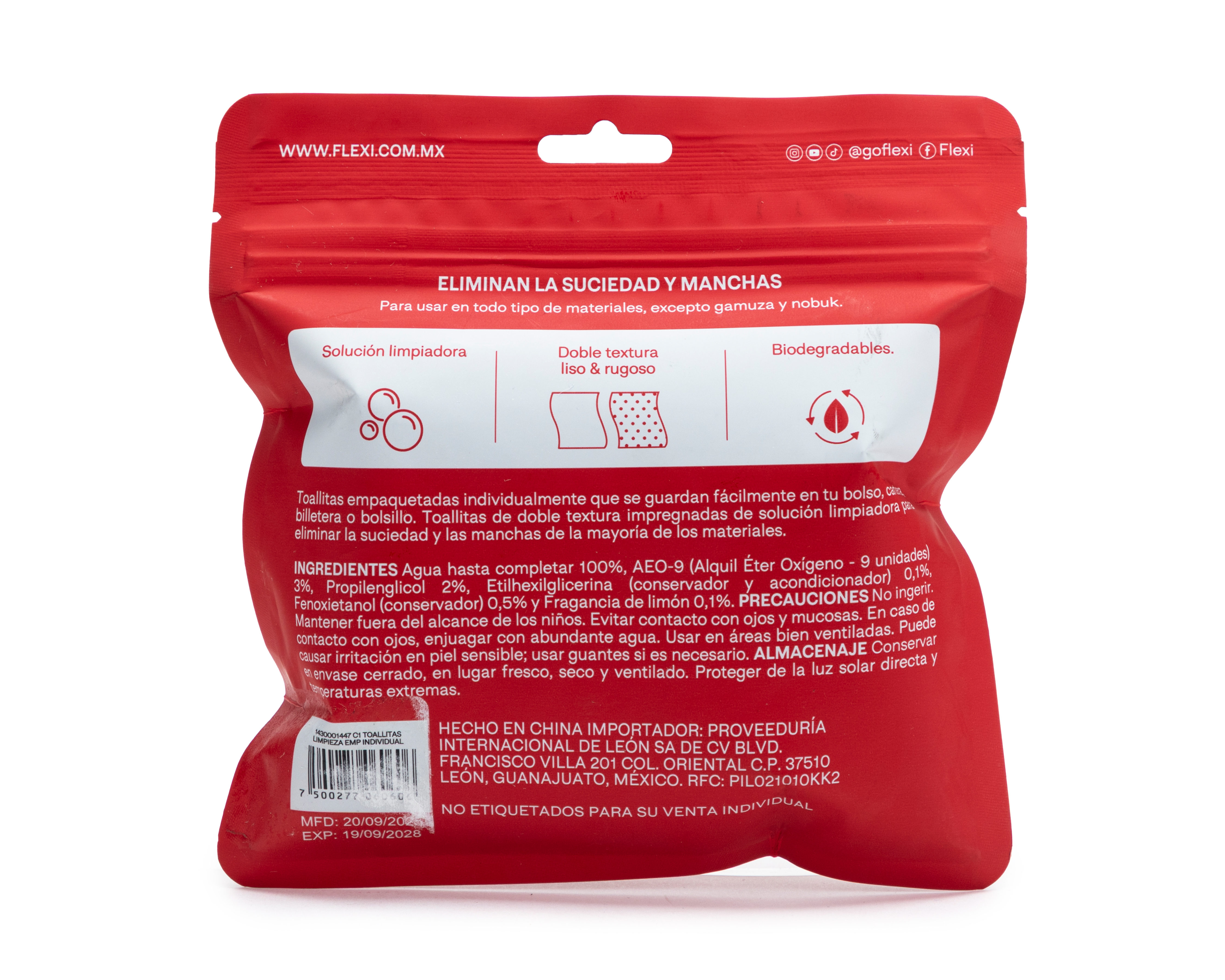 Foto 2 | Foto 2 | Toallitas Limpiadoras para Calzado Flexi 20 Piezas