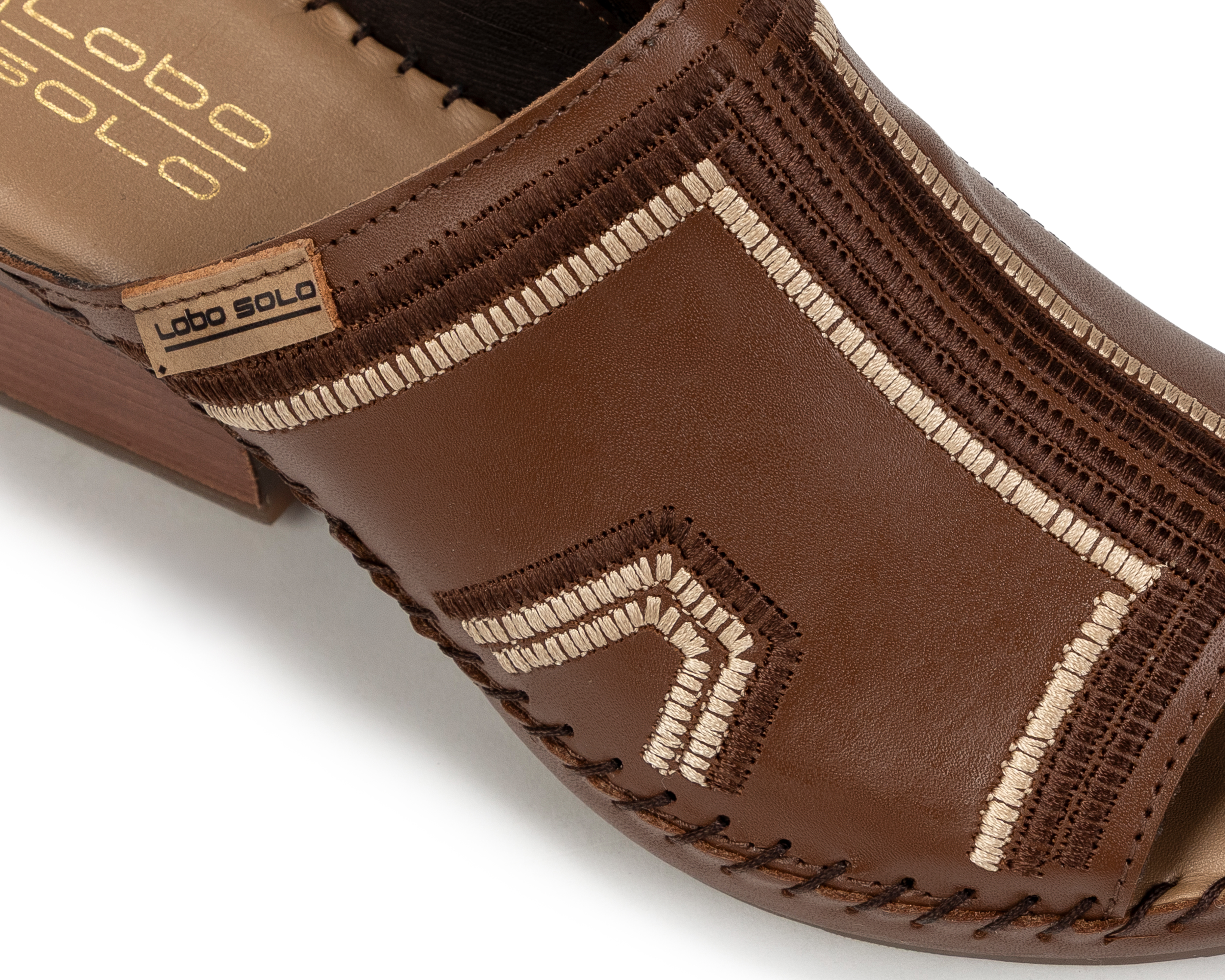 Foto 6 | Foto 6 | Sandalias Confort Lobo Solo de Piel para Mujer