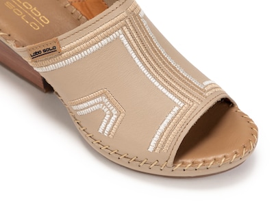 Foto 6 | Foto 6 | Sandalias Confort Lobo Solo de Piel para Mujer