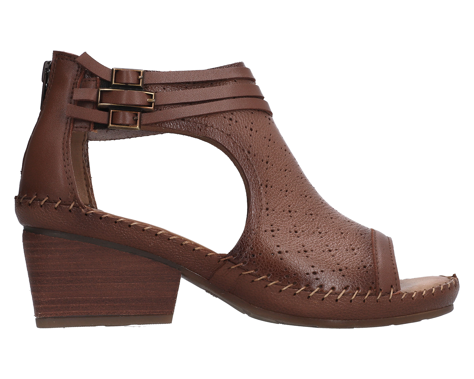 Foto 3 pulgar | Foto 2 | Sandalias Confort Lobo Solo de Piel para Mujer