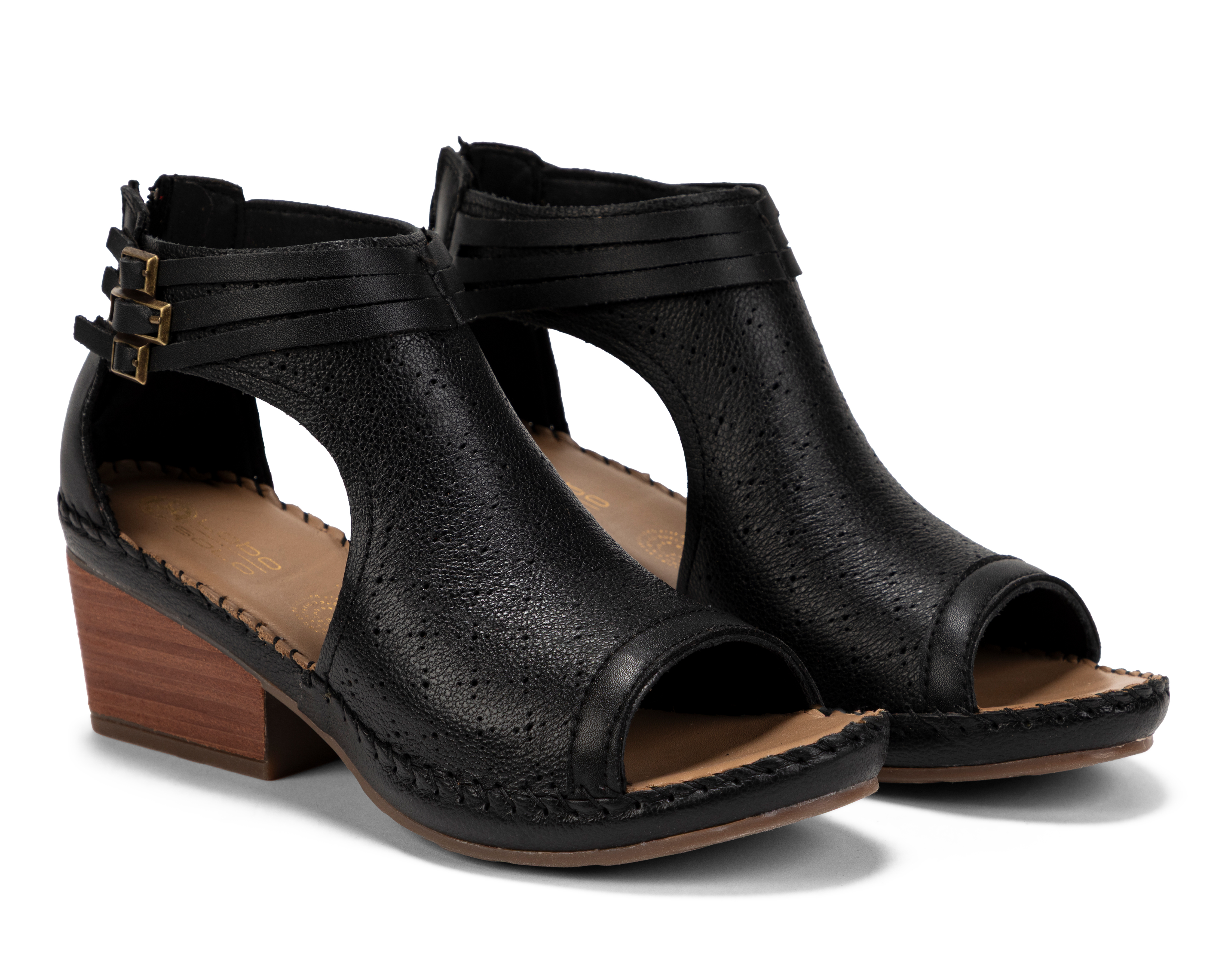 Foto 1 | Foto 1 | Sandalias Confort Lobo Solo de Piel para Mujer