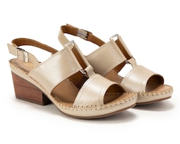 Sandalias Confort Lobo Solo de Piel para Mujer