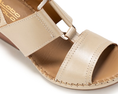 Foto 6 | Foto 6 | Sandalias Confort Lobo Solo de Piel para Mujer