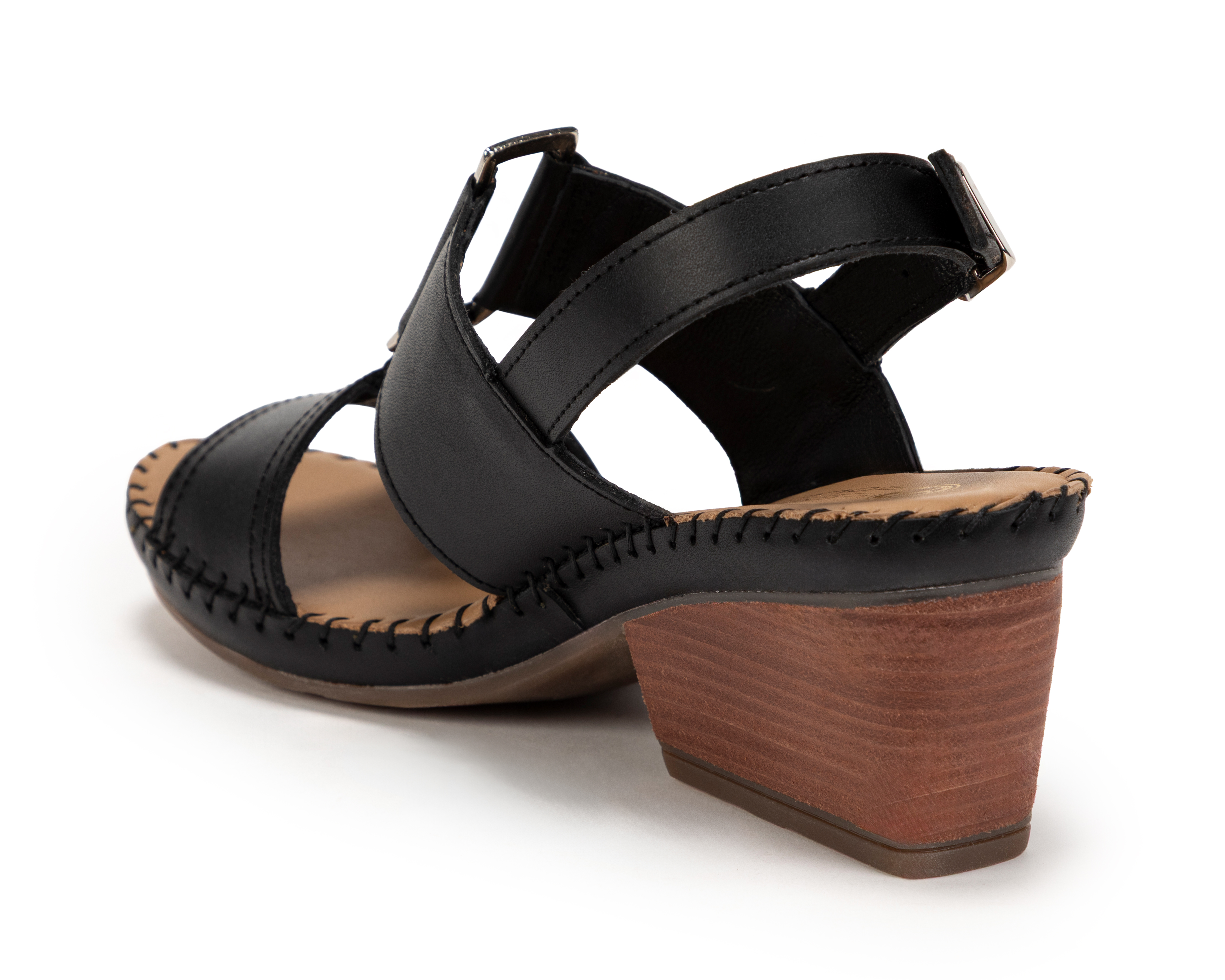 Foto 3 | Foto 3 | Sandalias Confort Lobo Solo de Piel para Mujer