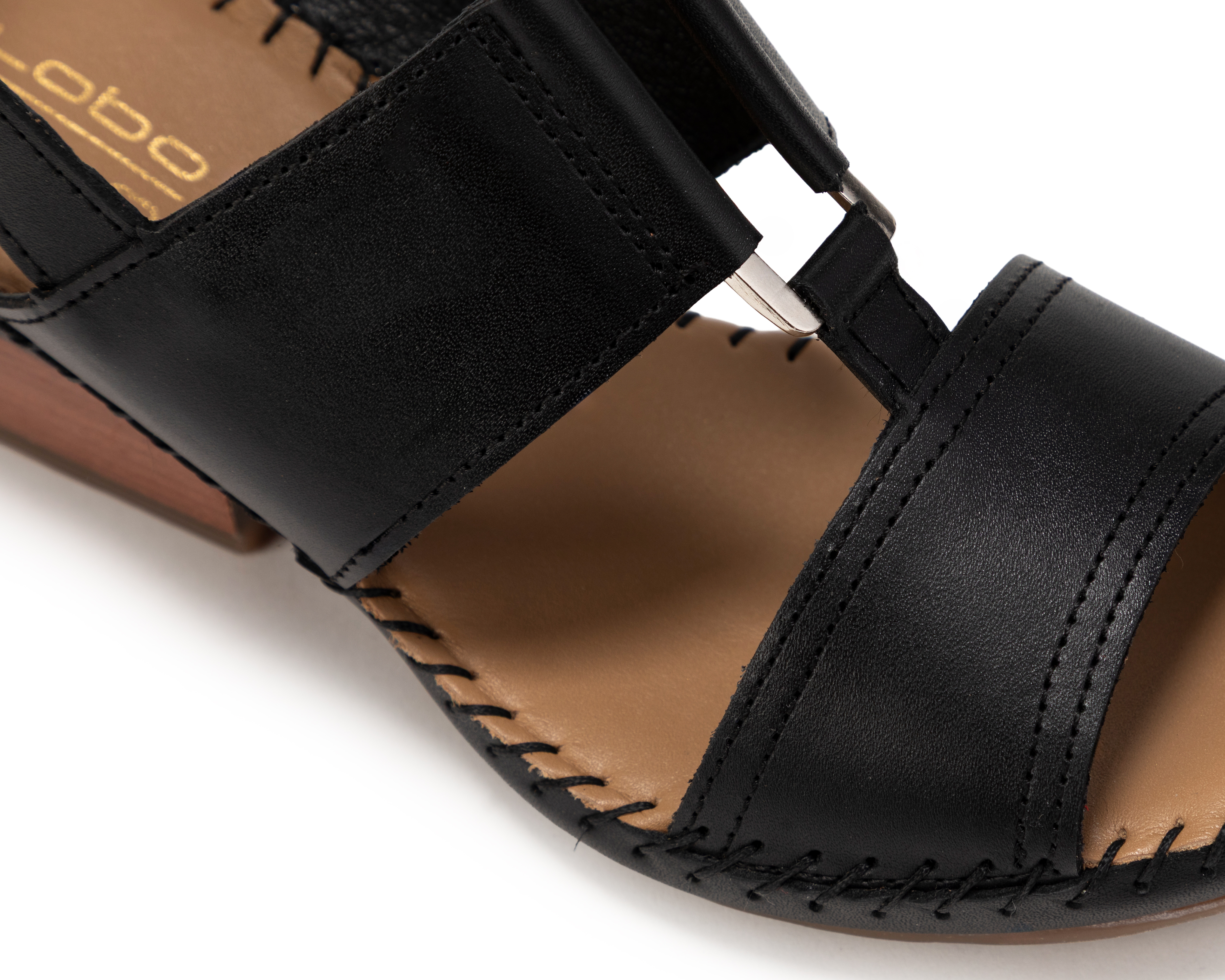 Foto 6 | Foto 6 | Sandalias Confort Lobo Solo de Piel para Mujer