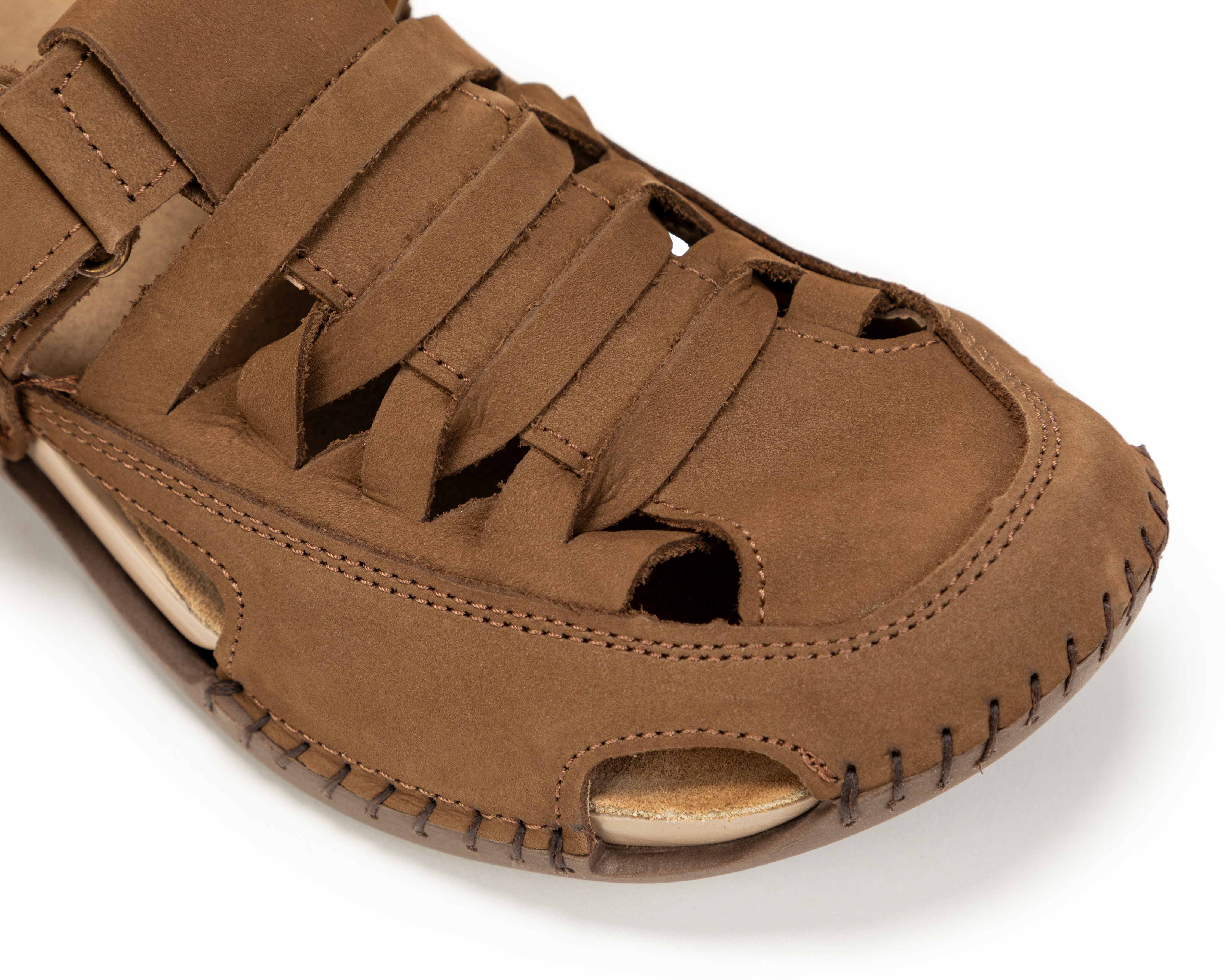 Foto 7 pulgar | Foto 6 | Sandalias Confort Lobo Solo de Piel para Mujer