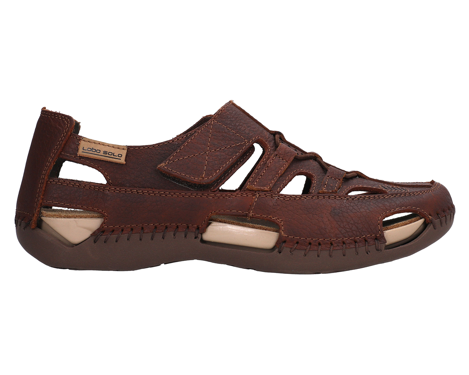 Foto 2 | Foto 2 | Sandalias Confort Lobo Solo de Piel para Mujer