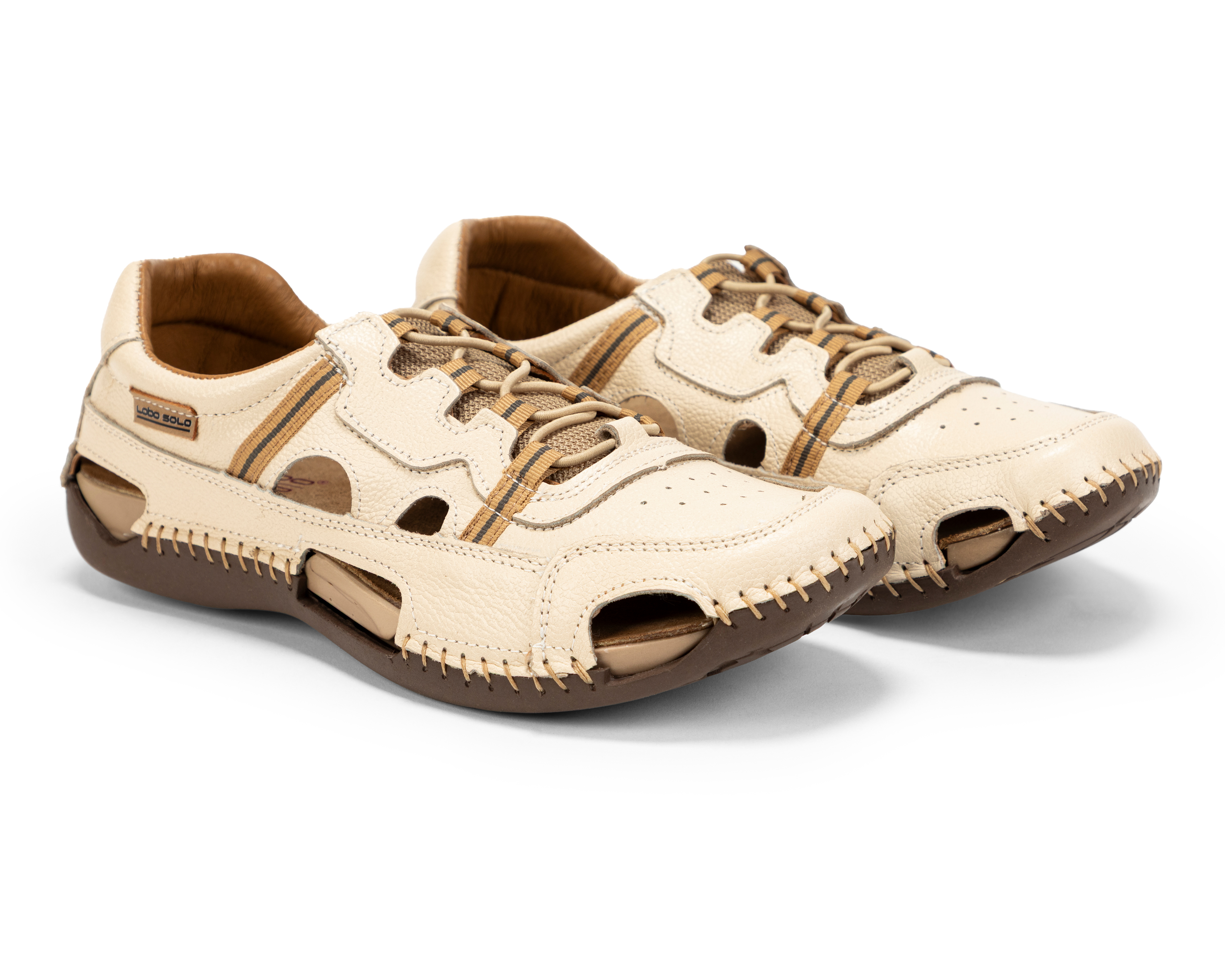 Foto 1 | Foto 1 | Sandalias Confort Lobo Solo de Piel para Mujer