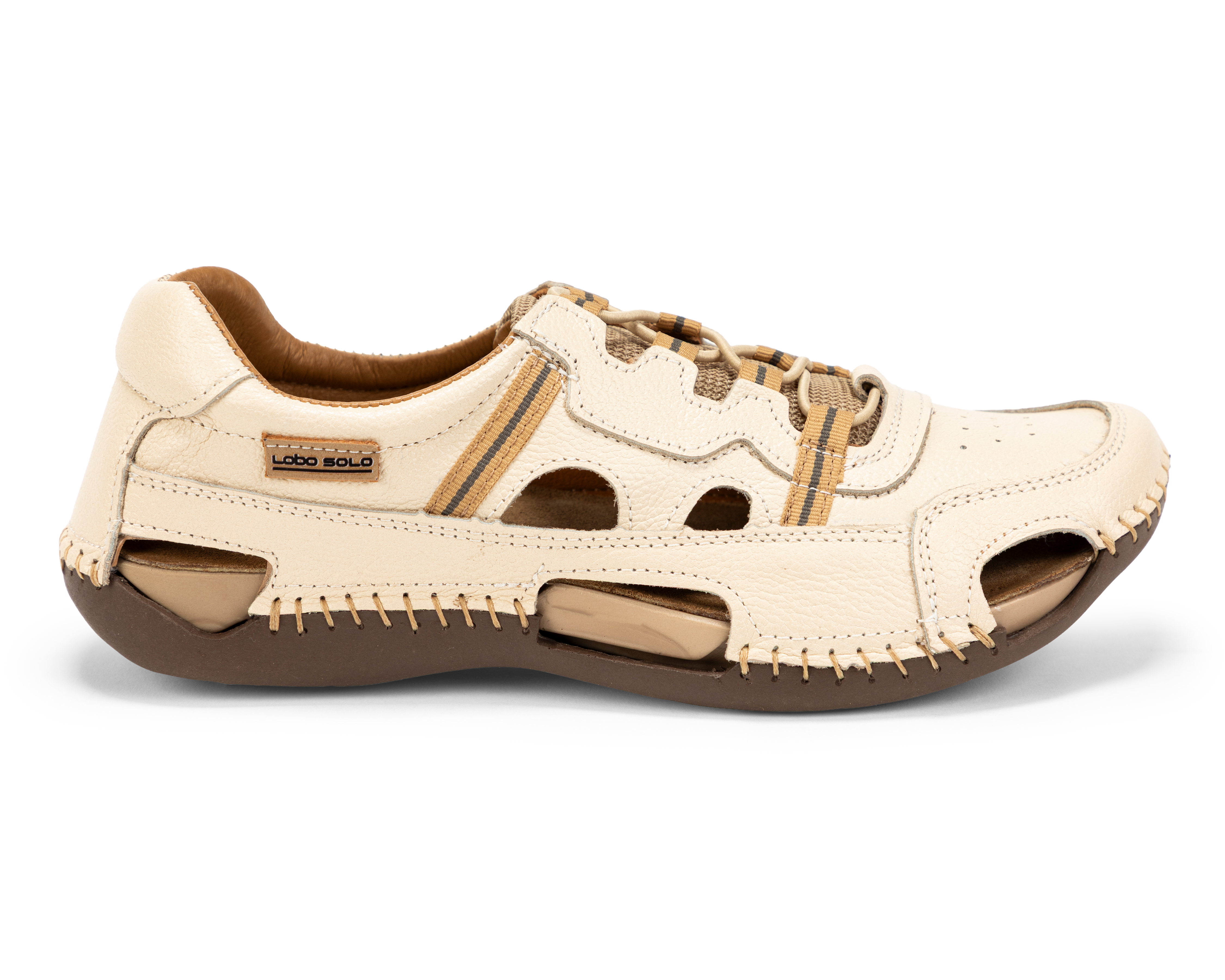 Foto 2 | Foto 2 | Sandalias Confort Lobo Solo de Piel para Mujer