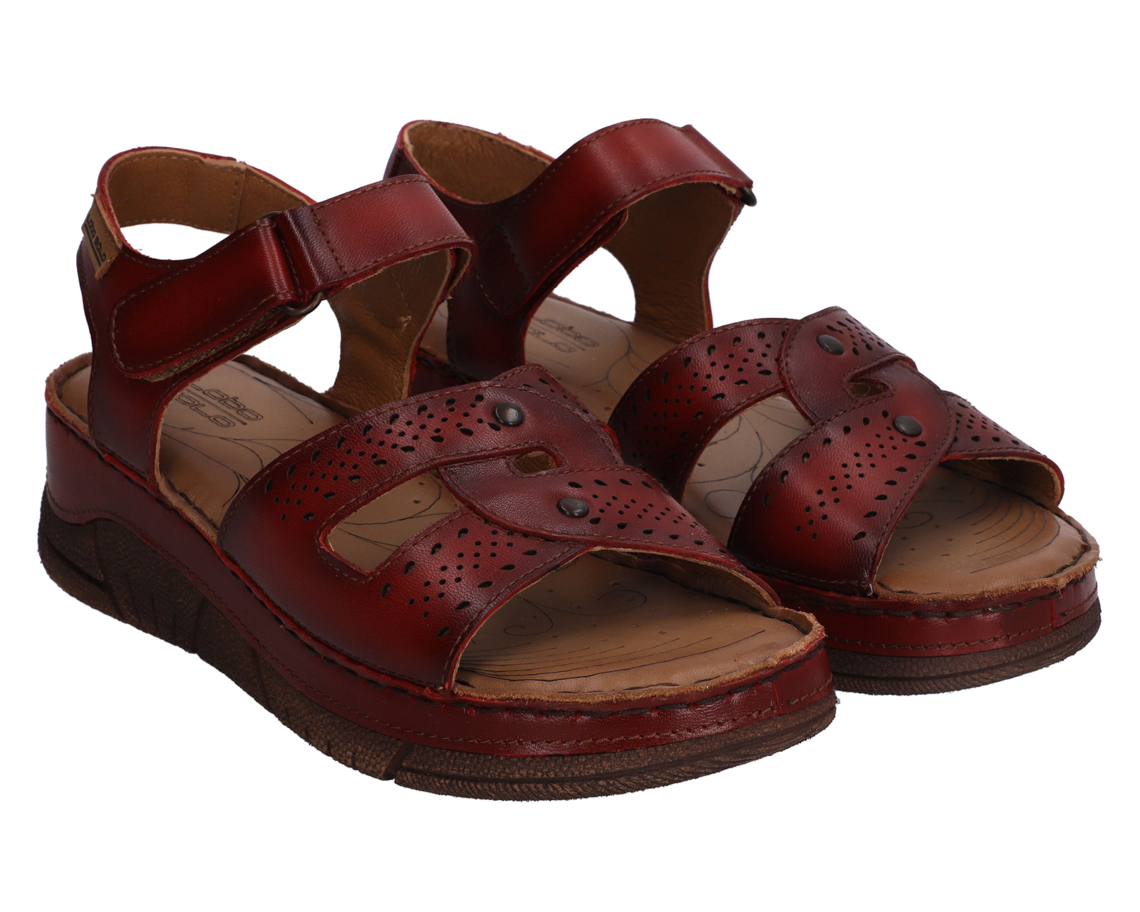 Sandalias Confort Lobo Solo de Piel para Mujer